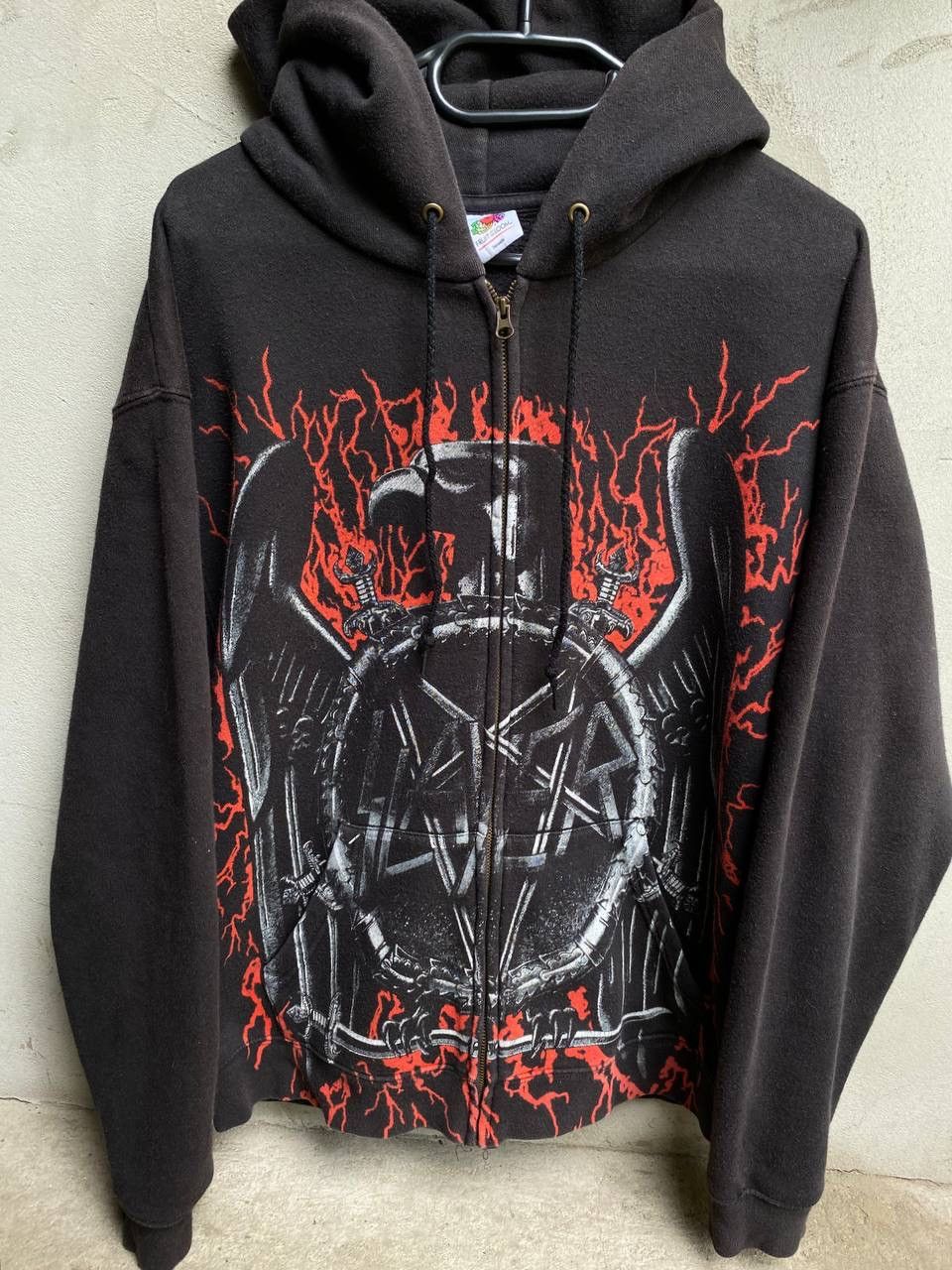 Slayer Vintage Slayer Zip Hoodie Over Print Size US M / EU 48-50 / 2 - 1 Thumbnail