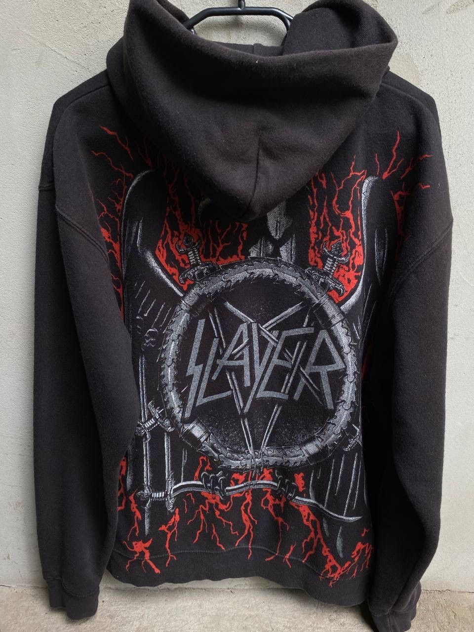 Slayer Vintage Slayer Zip Hoodie Over Print Size US M / EU 48-50 / 2 - 4 Thumbnail