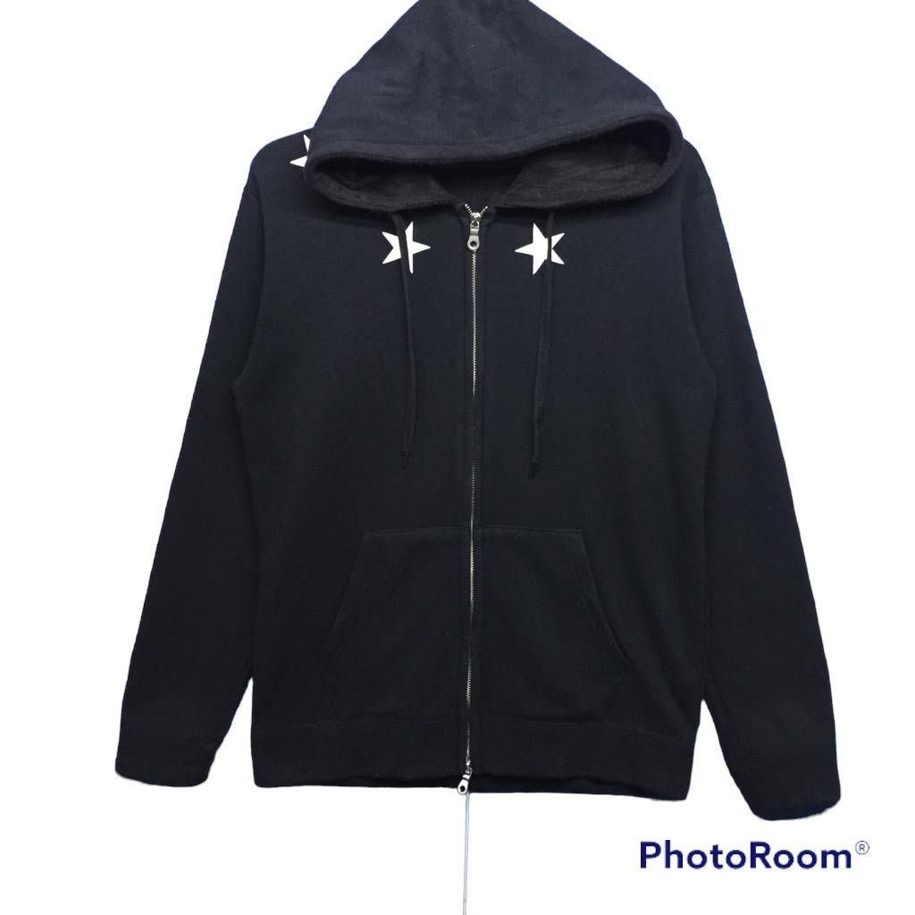 Brand Azul By Moussy Logo Star Zip Up Hoodie