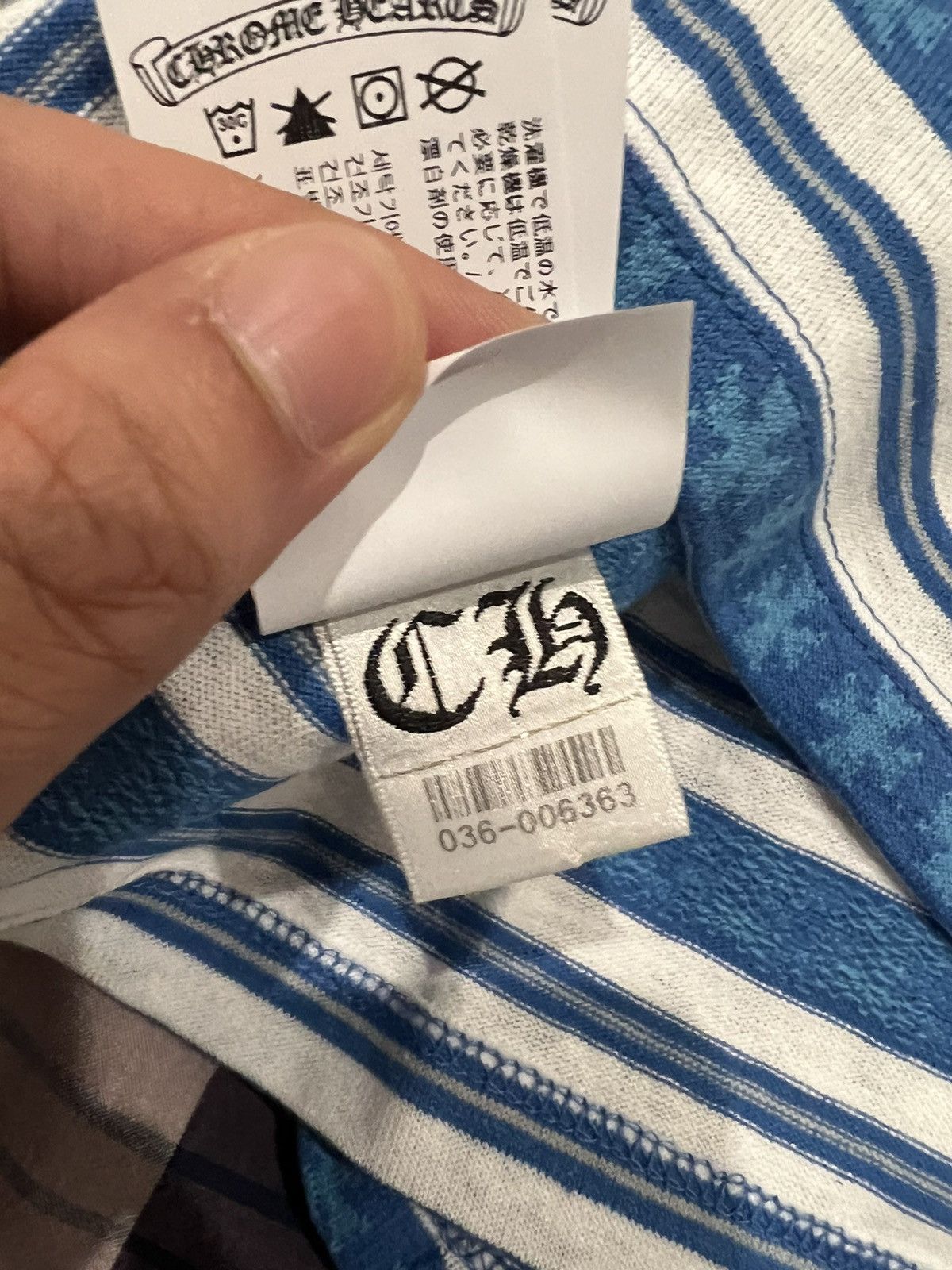 Chrome Hearts Plus cross dagger stripe teens from mars tee Size L / US 10 / IT 46 - 5 Thumbnail