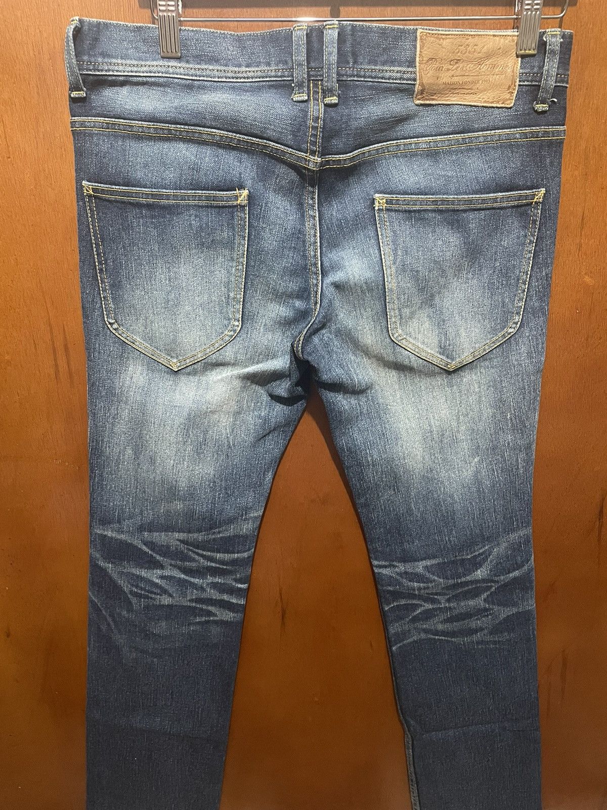 5351 POUR LES HOMMES × Japanese Brand 5351 Pour Les Hommes Distressed Skinny Jeans Size US 33 - 5 Thumbnail