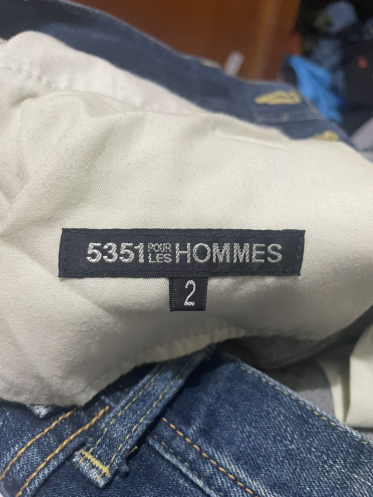 5351 POUR LES HOMMES × Japanese Brand 5351 Pour Les Hommes Distressed Skinny Jeans Size US 33 - 8 Thumbnail