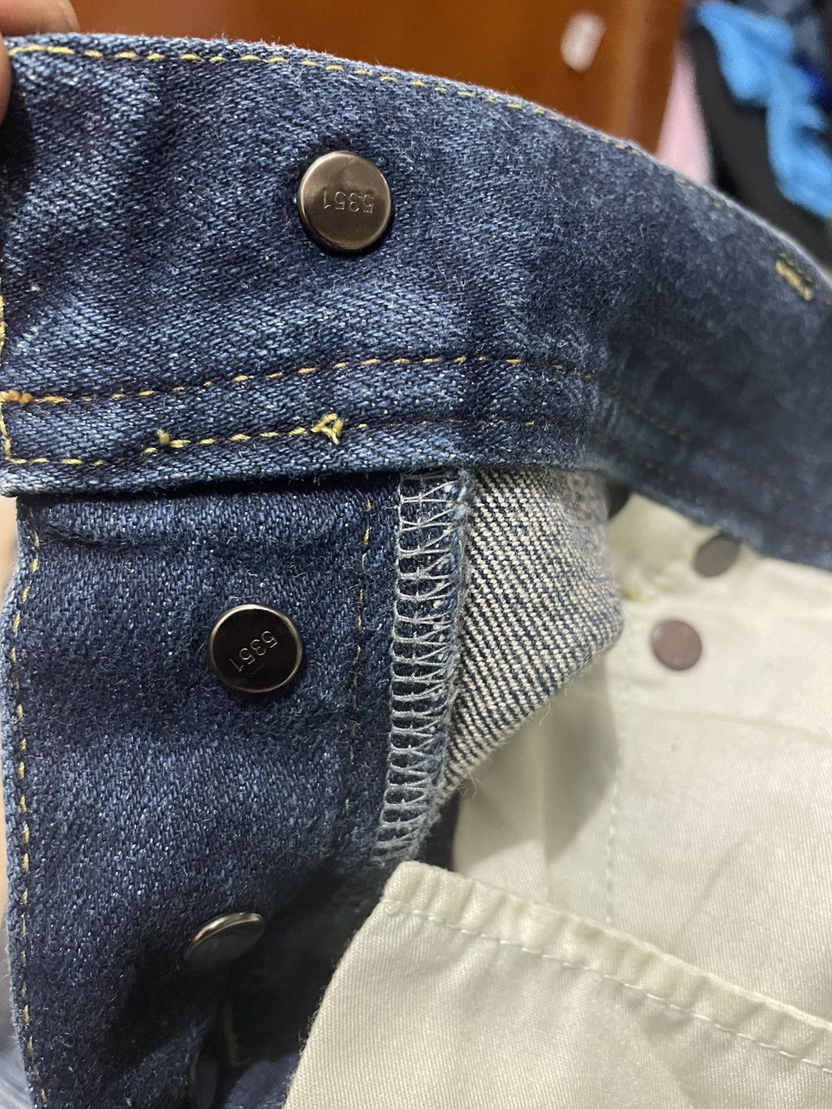 5351 POUR LES HOMMES × Japanese Brand 5351 Pour Les Hommes Distressed Skinny Jeans Size US 33 - 11 Thumbnail
