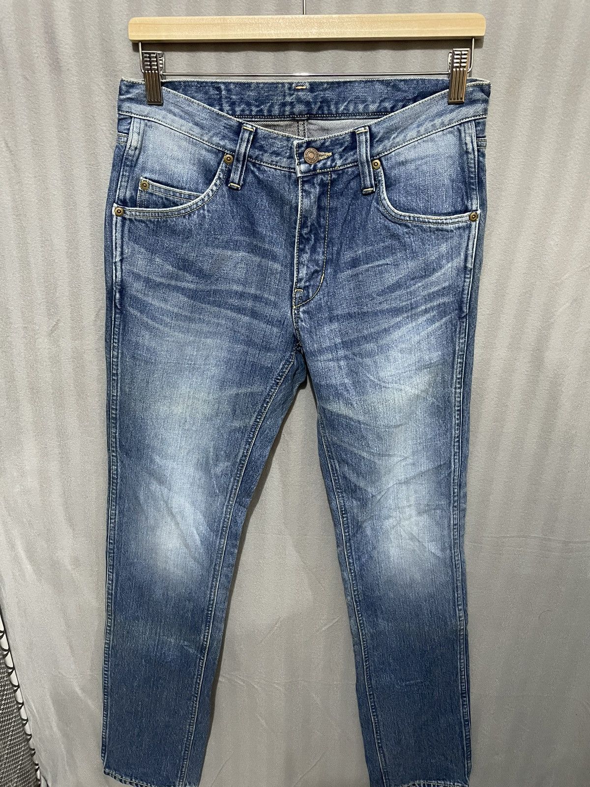 Blue Blue Japan Vintage Blue Blue H.R Market Jeans Size US 30 / EU 46 - 2 Thumbnail