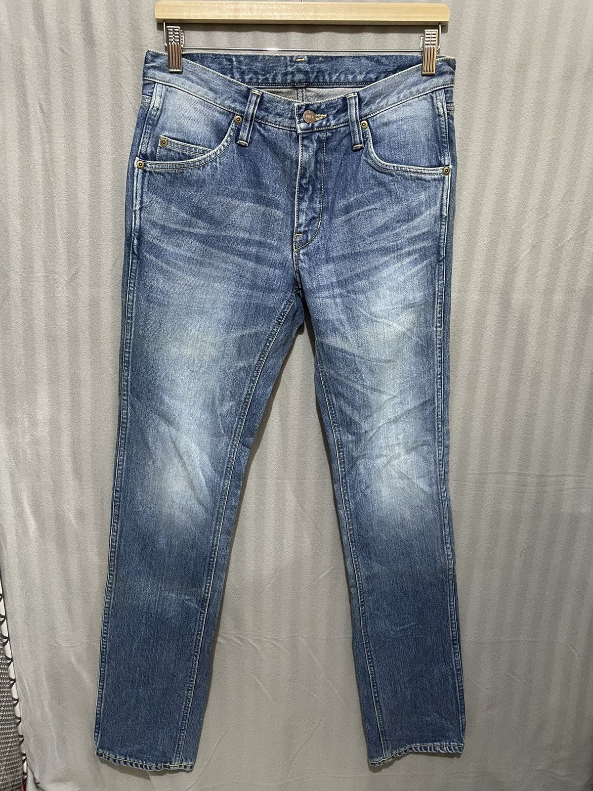 Blue Blue Japan Vintage Blue Blue H.R Market Jeans Size US 30 / EU 46 - 1 Thumbnail