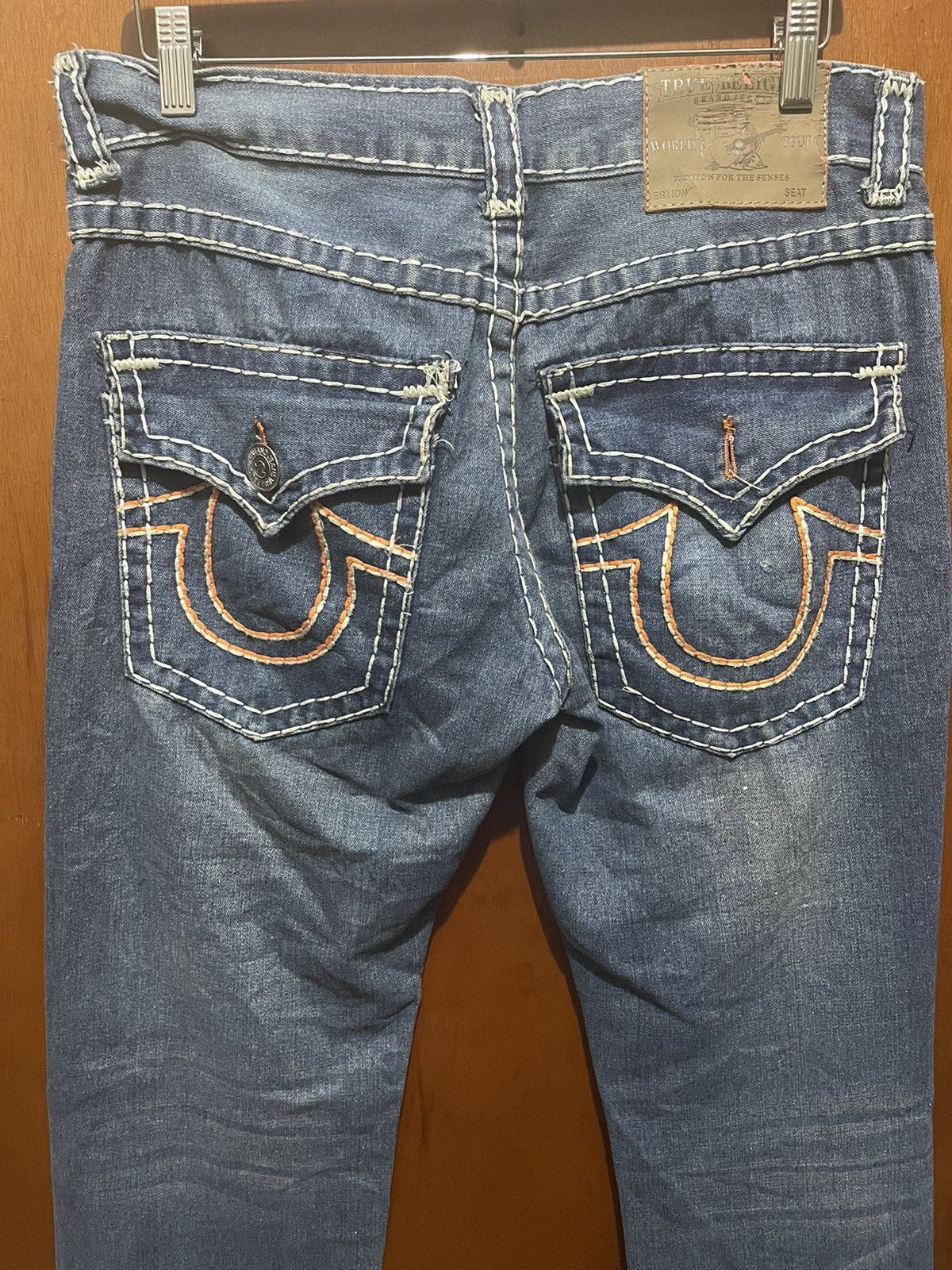 True Religion True Religion Distressed Denim Jeans Size US 35 - 8 Thumbnail