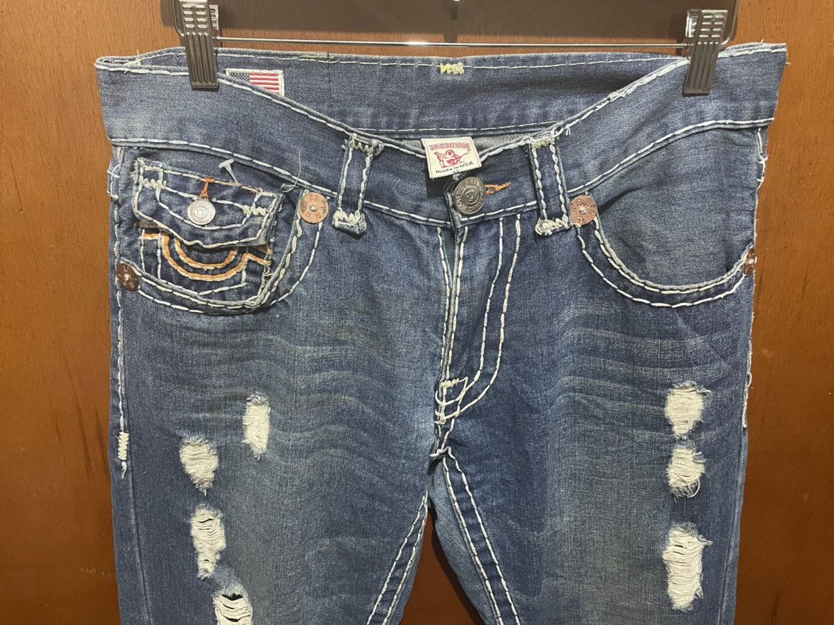 True Religion True Religion Distressed Denim Jeans Size US 35 - 4 Thumbnail