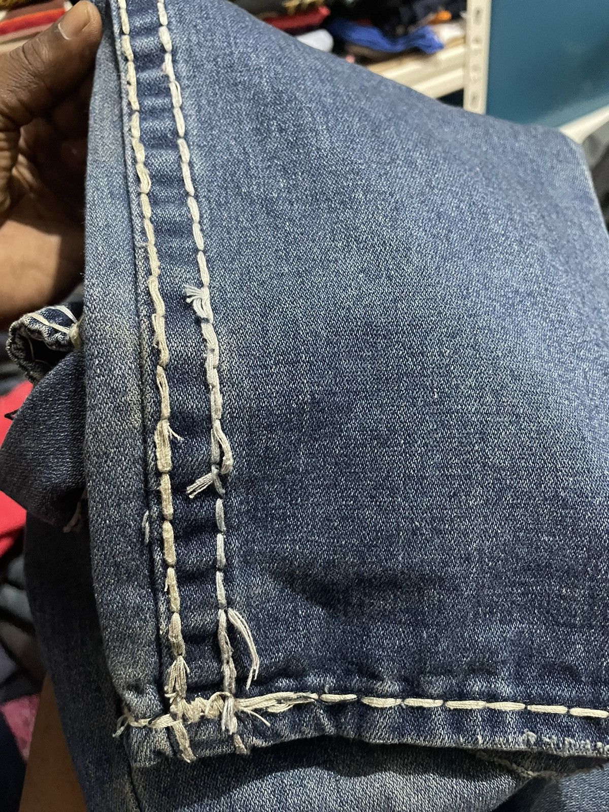 True Religion True Religion Distressed Denim Jeans Size US 35 - 17 Thumbnail