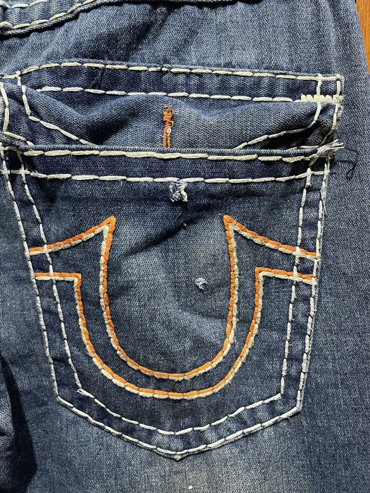 True Religion True Religion Distressed Denim Jeans Size US 35 - 13 Thumbnail