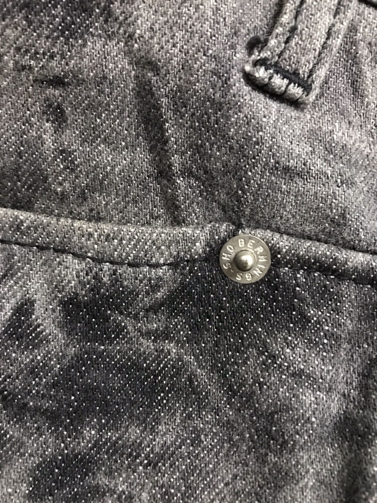 Vintage 🔥🔥Very Rare Vintage Bernings Sho Bondage Punk Style Denim Size US 29 - 9 Thumbnail