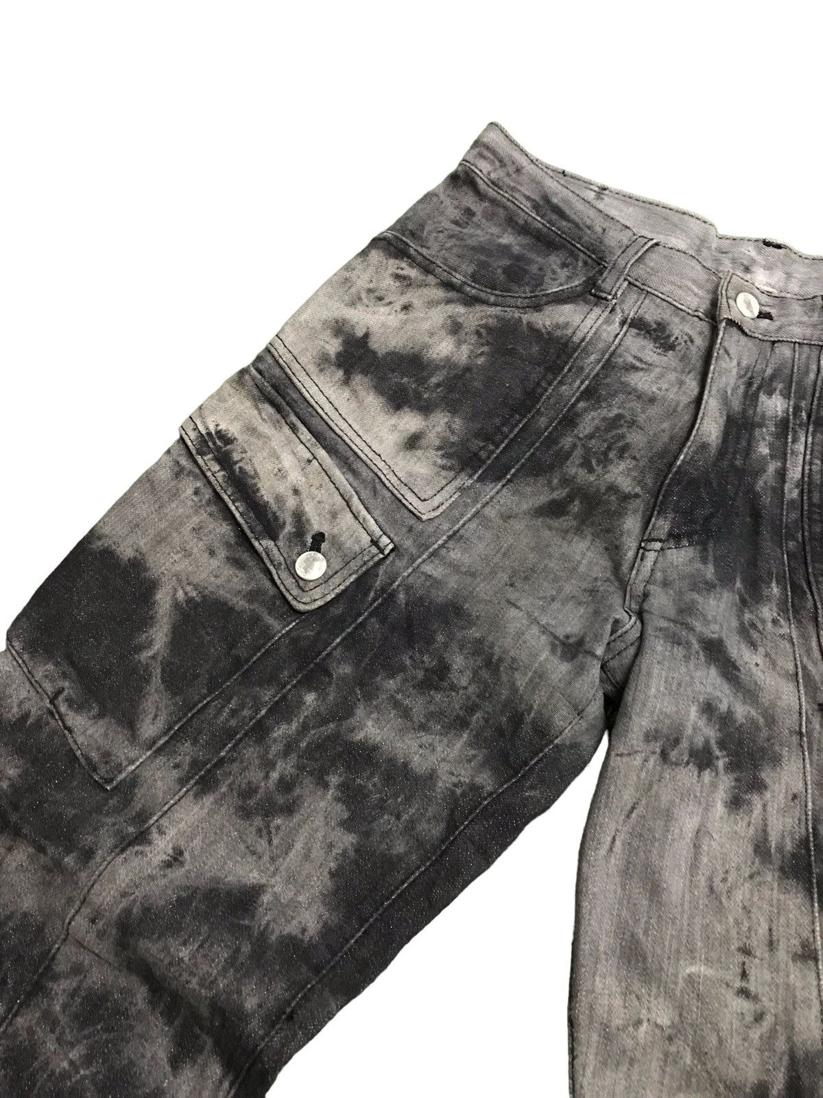 Vintage 🔥🔥Very Rare Vintage Bernings Sho Bondage Punk Style Denim Size US 29 - 5 Thumbnail