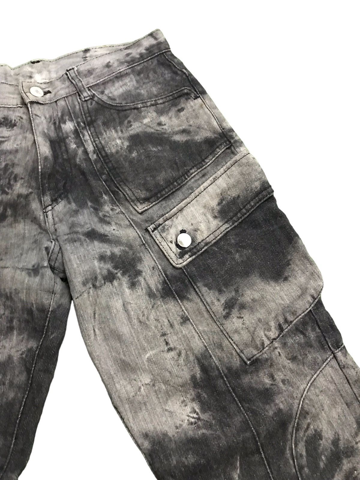 Vintage 🔥🔥Very Rare Vintage Bernings Sho Bondage Punk Style Denim Size US 29 - 4 Thumbnail