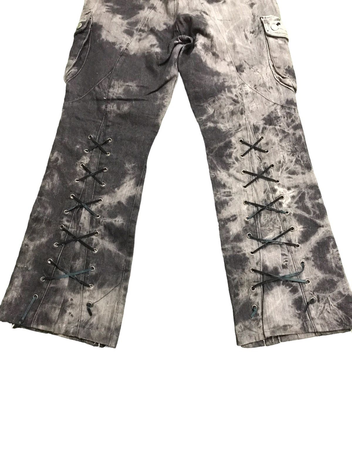 Vintage 🔥🔥Very Rare Vintage Bernings Sho Bondage Punk Style Denim Size US 29 - 11 Thumbnail
