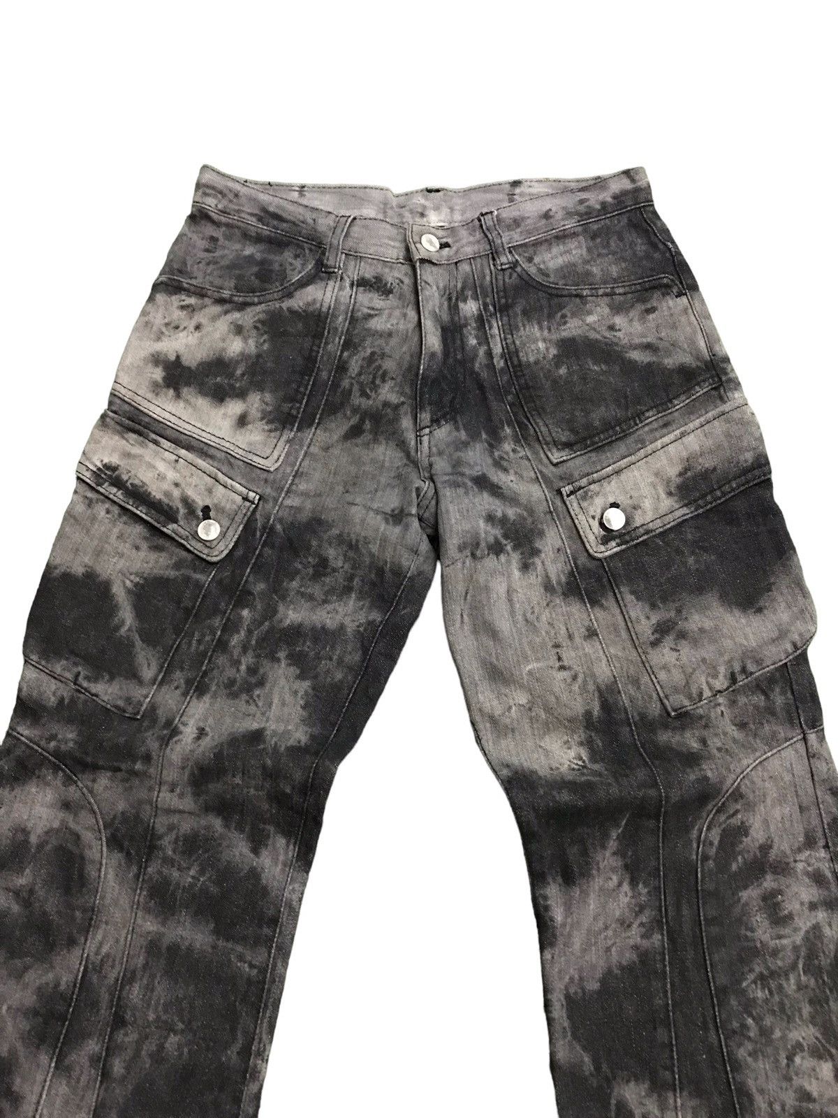 Vintage 🔥🔥Very Rare Vintage Bernings Sho Bondage Punk Style Denim Size US 29 - 2 Thumbnail
