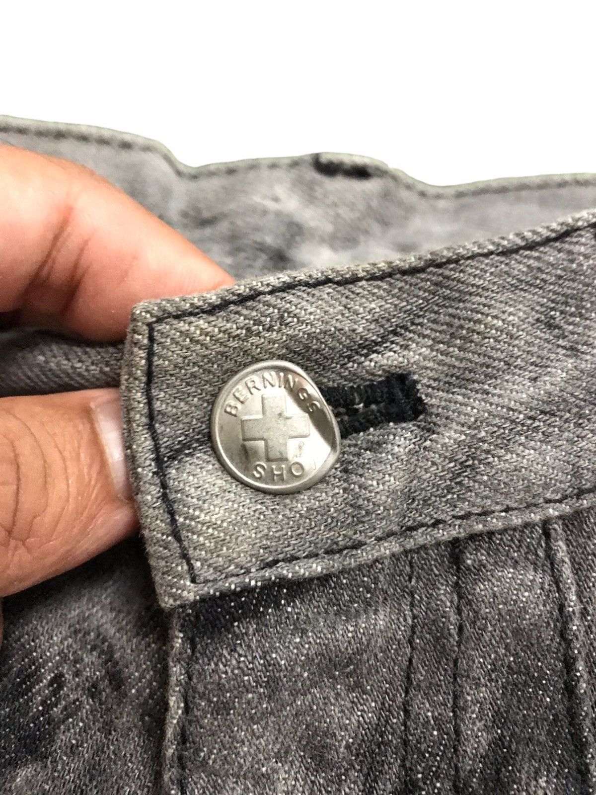Vintage 🔥🔥Very Rare Vintage Bernings Sho Bondage Punk Style Denim Size US 29 - 6 Thumbnail
