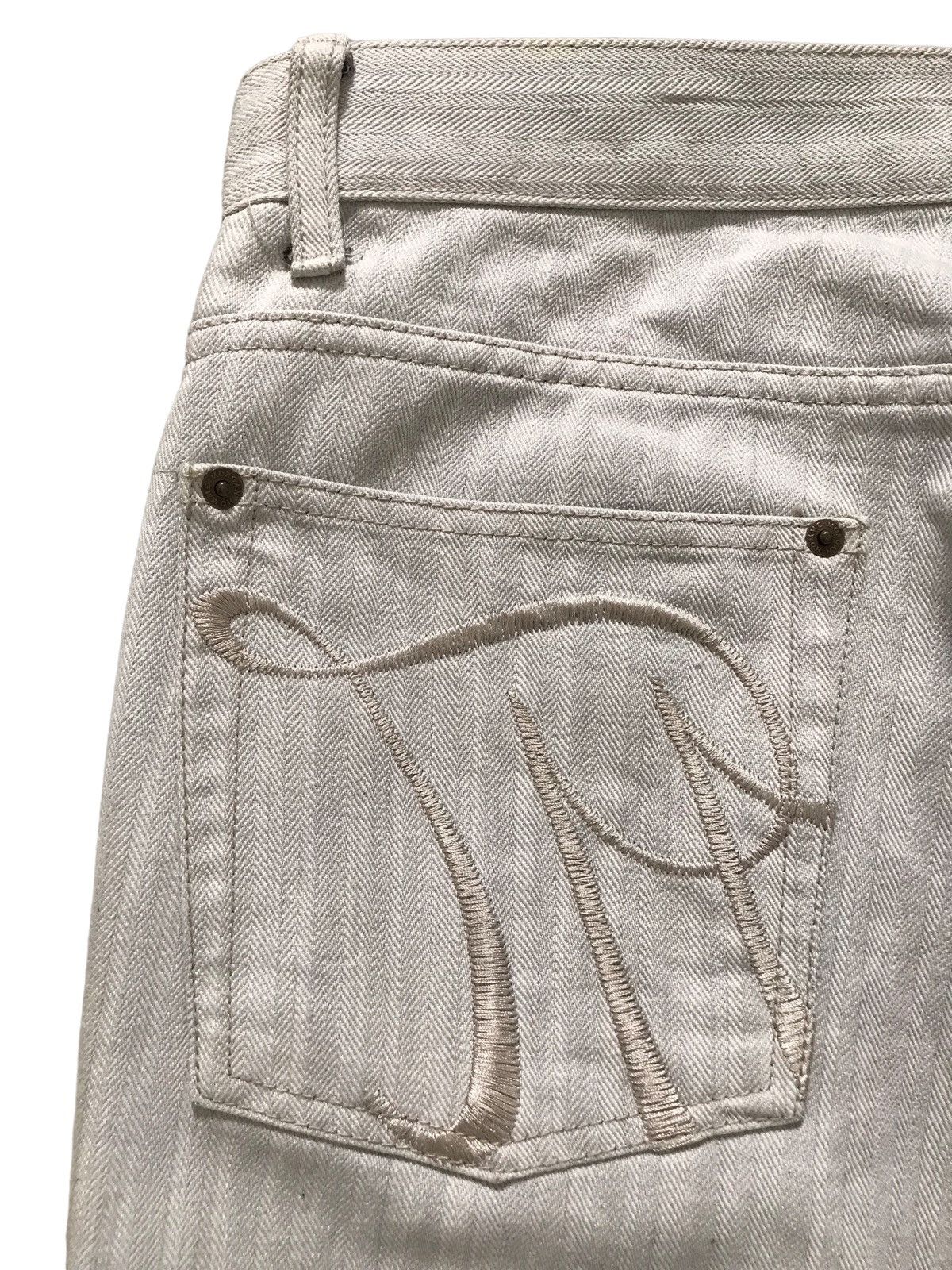 Morgan Homme Morgan Homme Herringbone Twill Flared Jeans Size US 31 - 10 Thumbnail