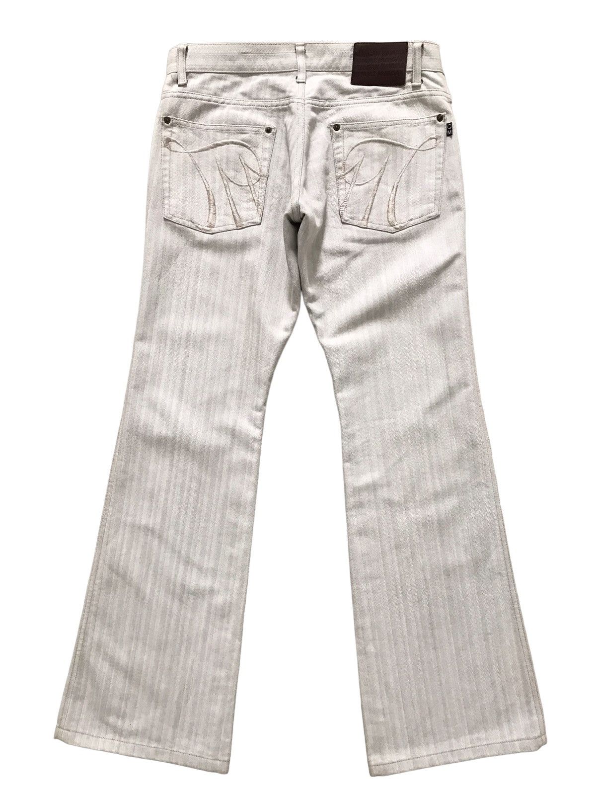 Morgan Homme Morgan Homme Herringbone Twill Flared Jeans Size US 31 - 1 Thumbnail