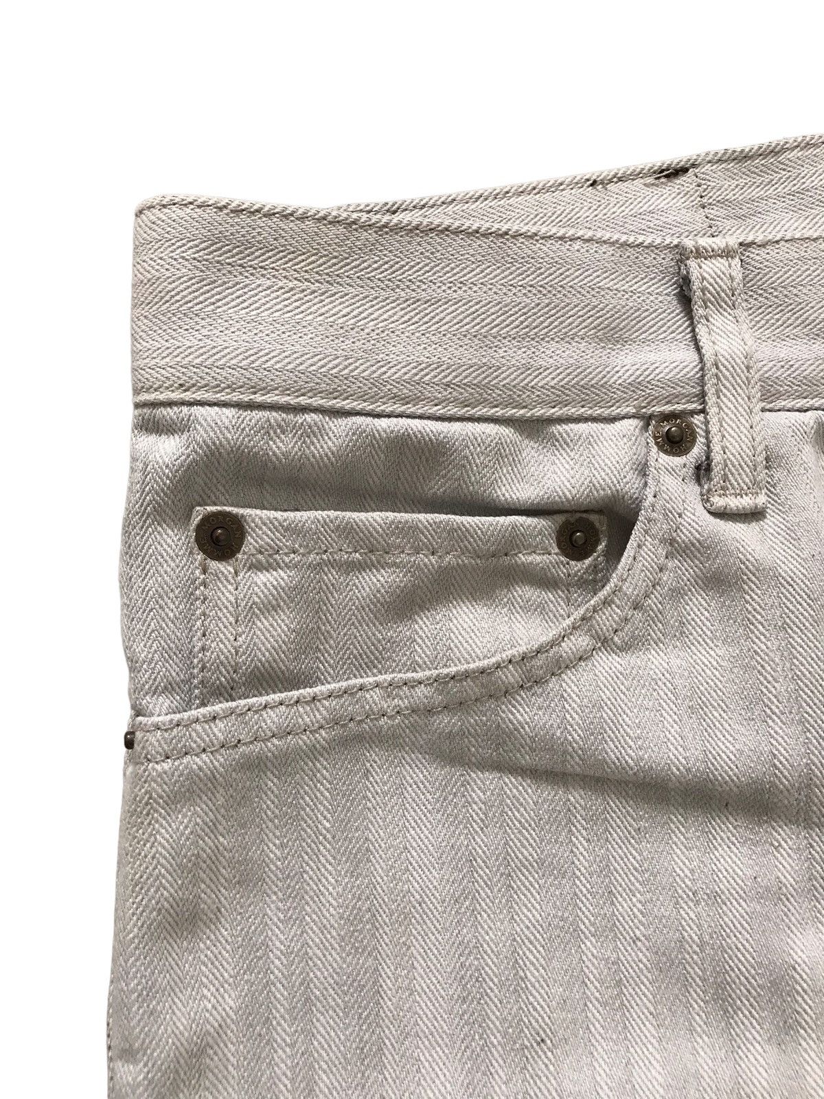 Morgan Homme Morgan Homme Herringbone Twill Flared Jeans Size US 31 - 5 Thumbnail