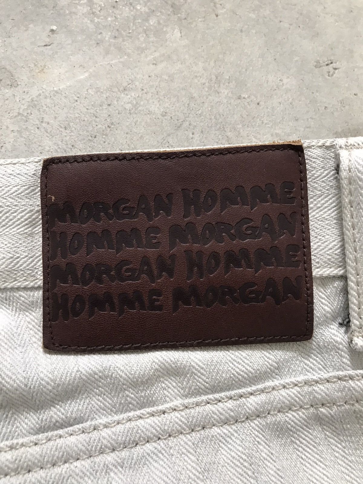Morgan Homme Morgan Homme Herringbone Twill Flared Jeans Size US 31 - 14 Thumbnail