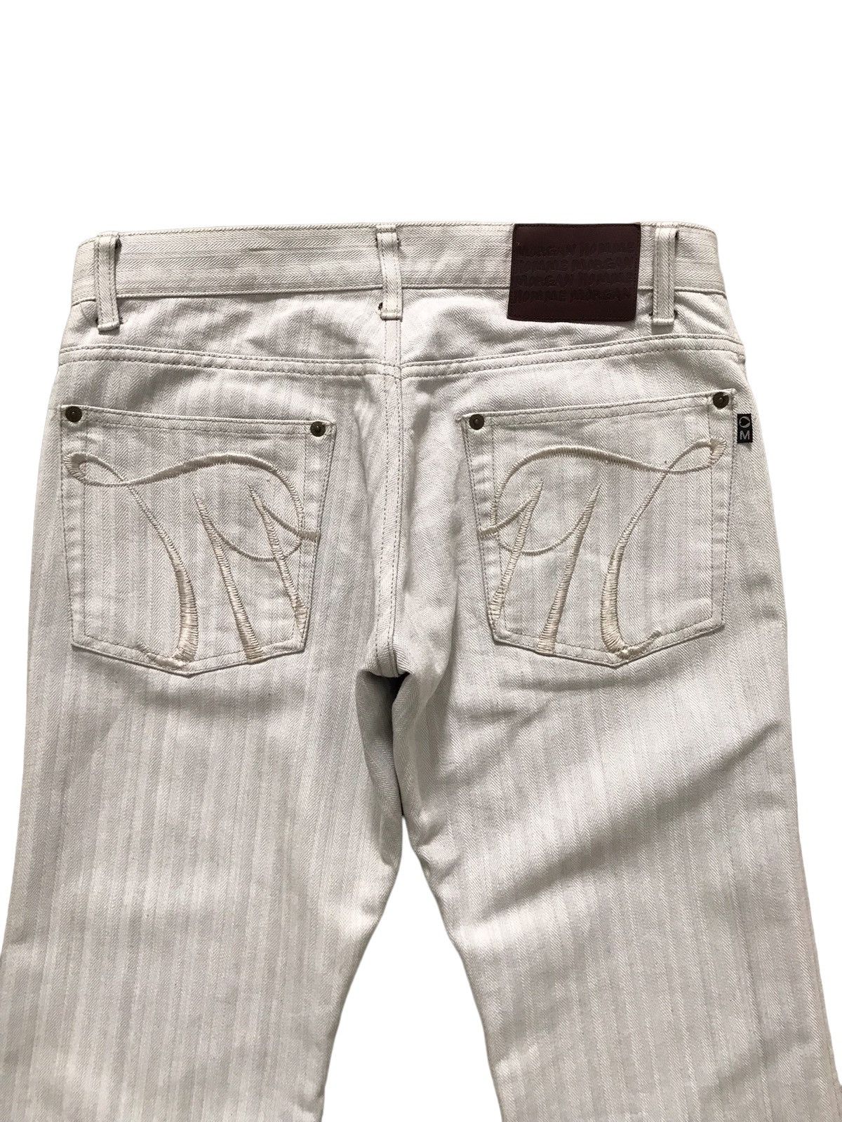 Morgan Homme Morgan Homme Herringbone Twill Flared Jeans Size US 31 - 9 Thumbnail