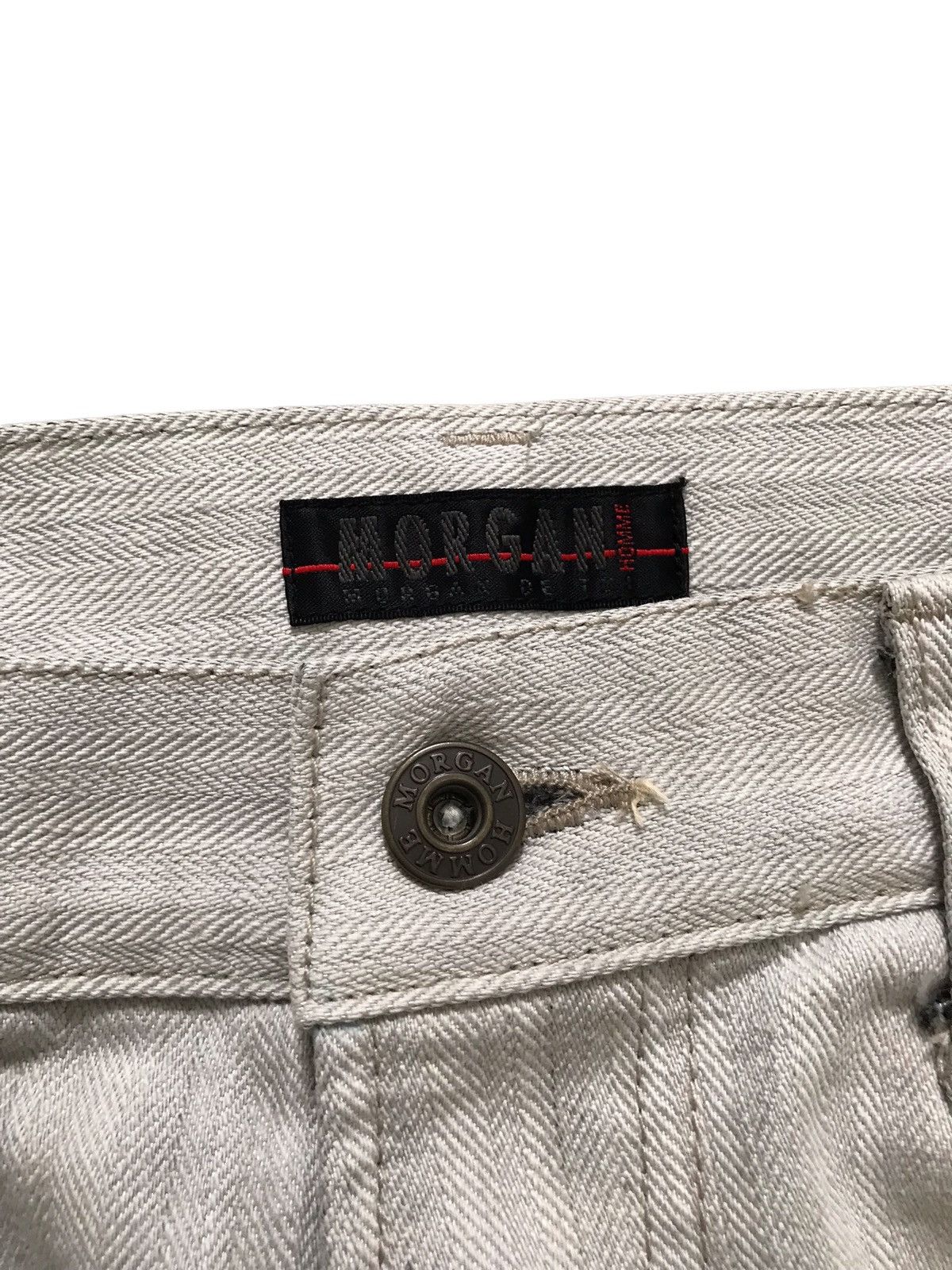 Morgan Homme Morgan Homme Herringbone Twill Flared Jeans Size US 31 - 6 Thumbnail