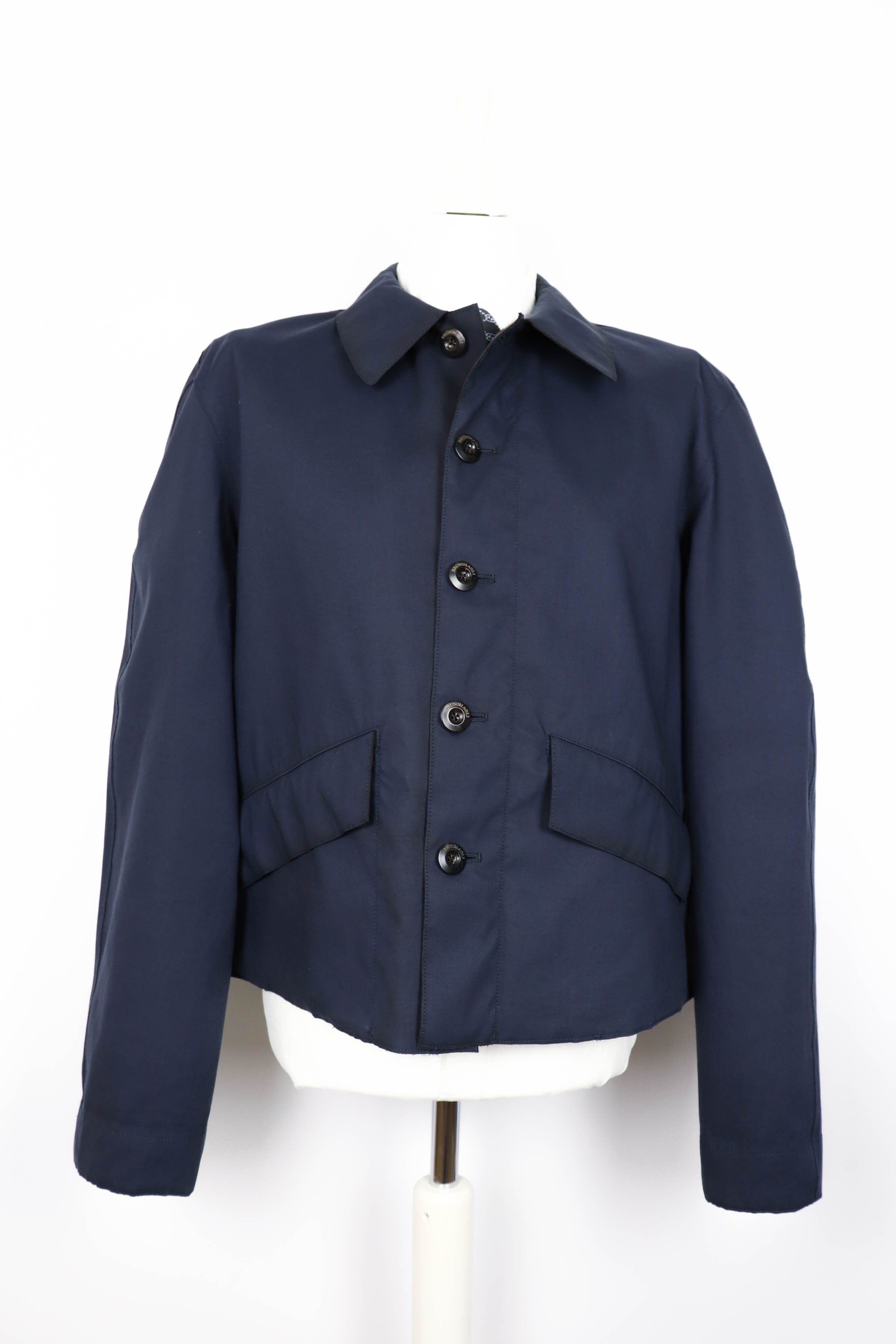 Bruno Magli Bruno Magli 00 Vintage Tech Laser Cut Cropped Jacket Size US L / EU 52-54 / 3 - 3 Thumbnail