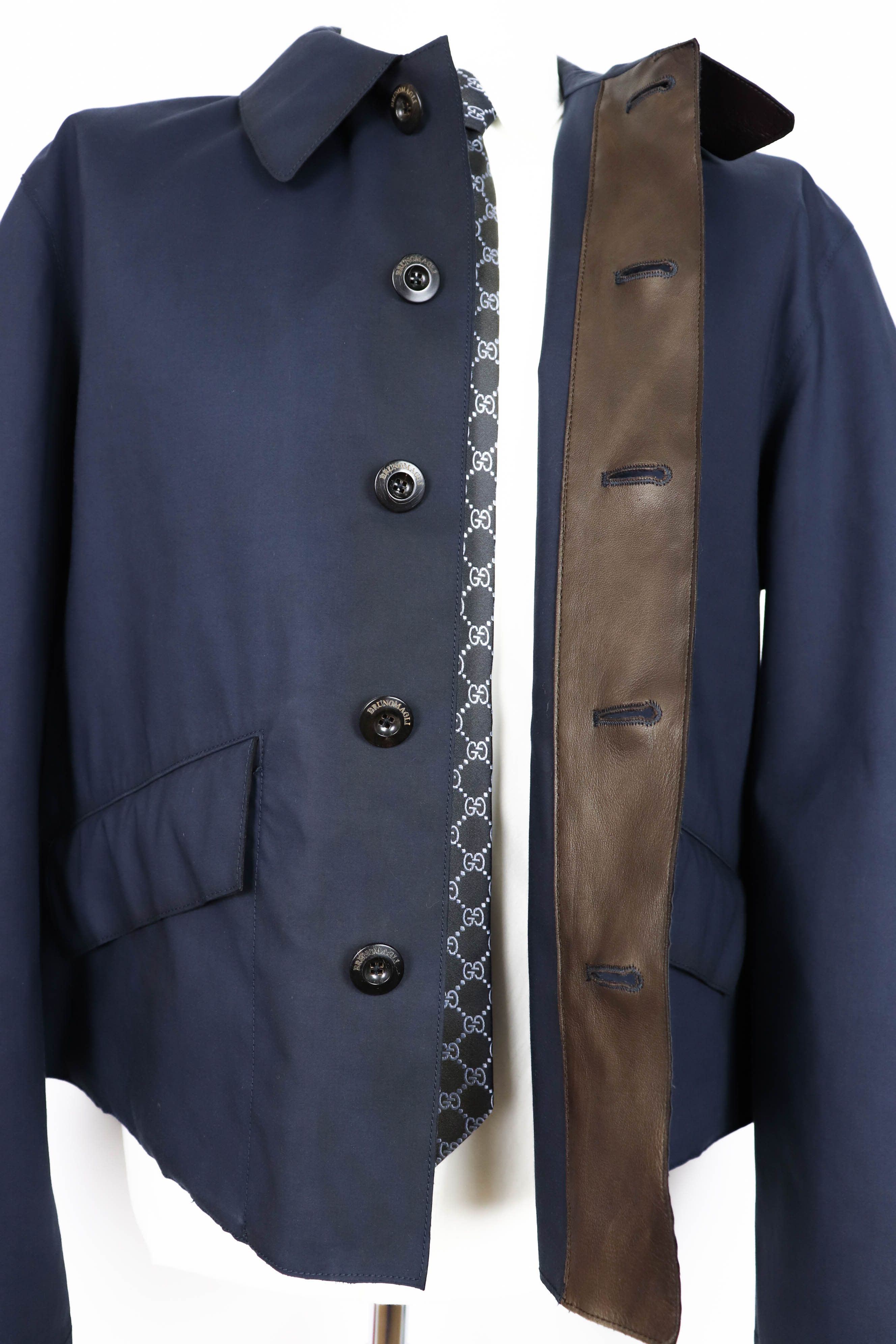 Bruno Magli Bruno Magli 00 Vintage Tech Laser Cut Cropped Jacket Size US L / EU 52-54 / 3 - 12 Thumbnail