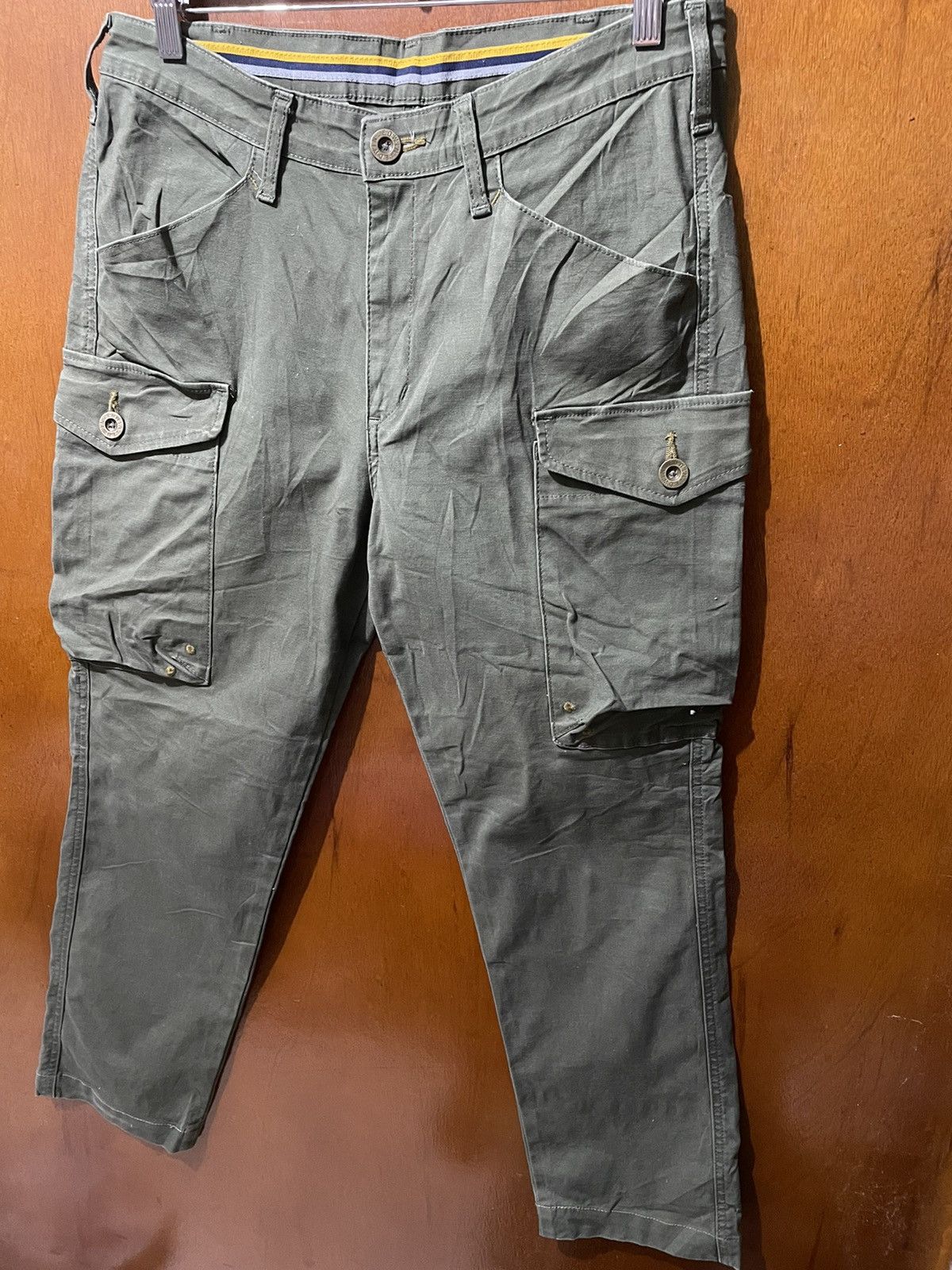 Edwin × Japanese Brand Rare Edwin Military Multi pockets Pants Size US 33 - 2 Thumbnail