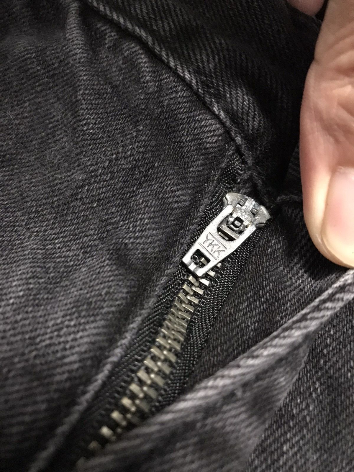 Japanese Brand Vintage Track 23 Super Black Biker Denim Distressed Jeans Size US 30 / EU 46 - 6 Thumbnail