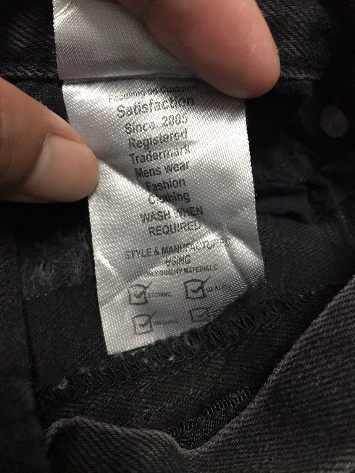 Japanese Brand Vintage Track 23 Super Black Biker Denim Distressed Jeans Size US 30 / EU 46 - 8 Thumbnail
