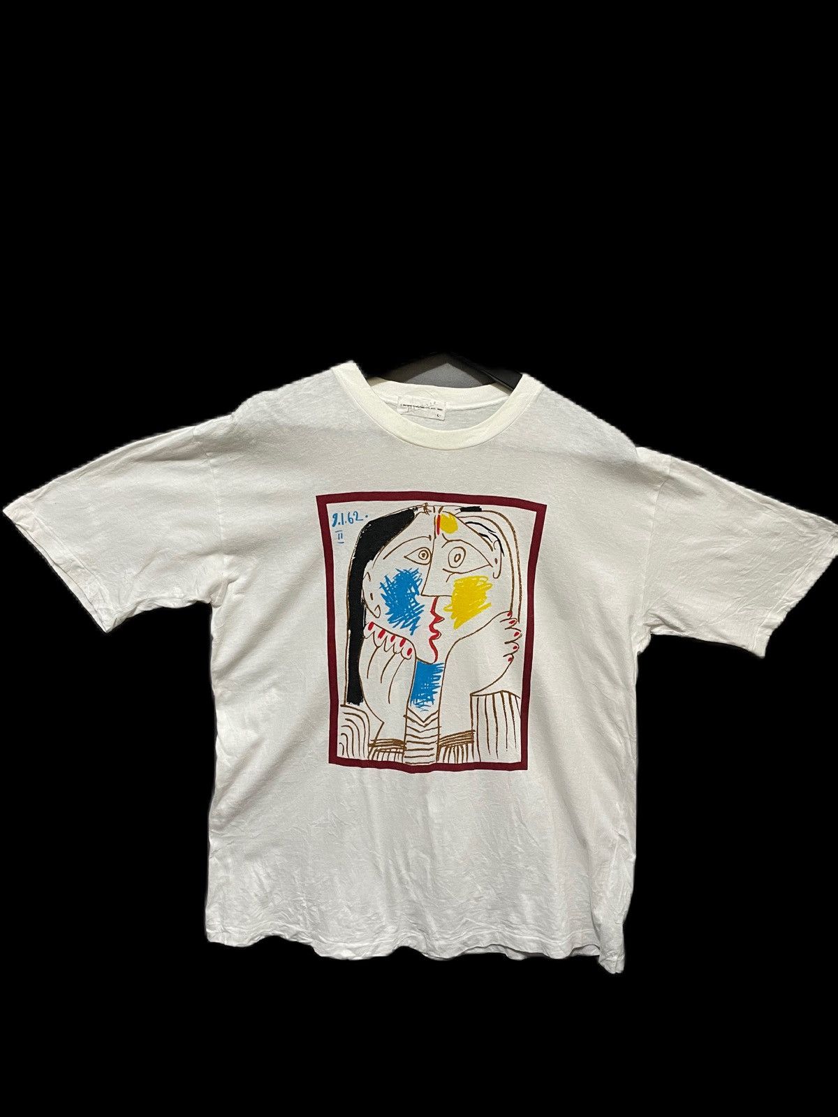 Vintage Rare Picasso Tee 1983 Size US L / EU 52-54 / 3 - 1 Thumbnail