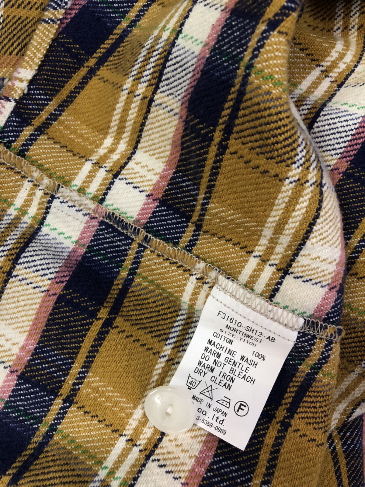 Fat Tokyo northwest titch heavy plaid #A1 Size US L / EU 52-54 / 3 - 5 Thumbnail