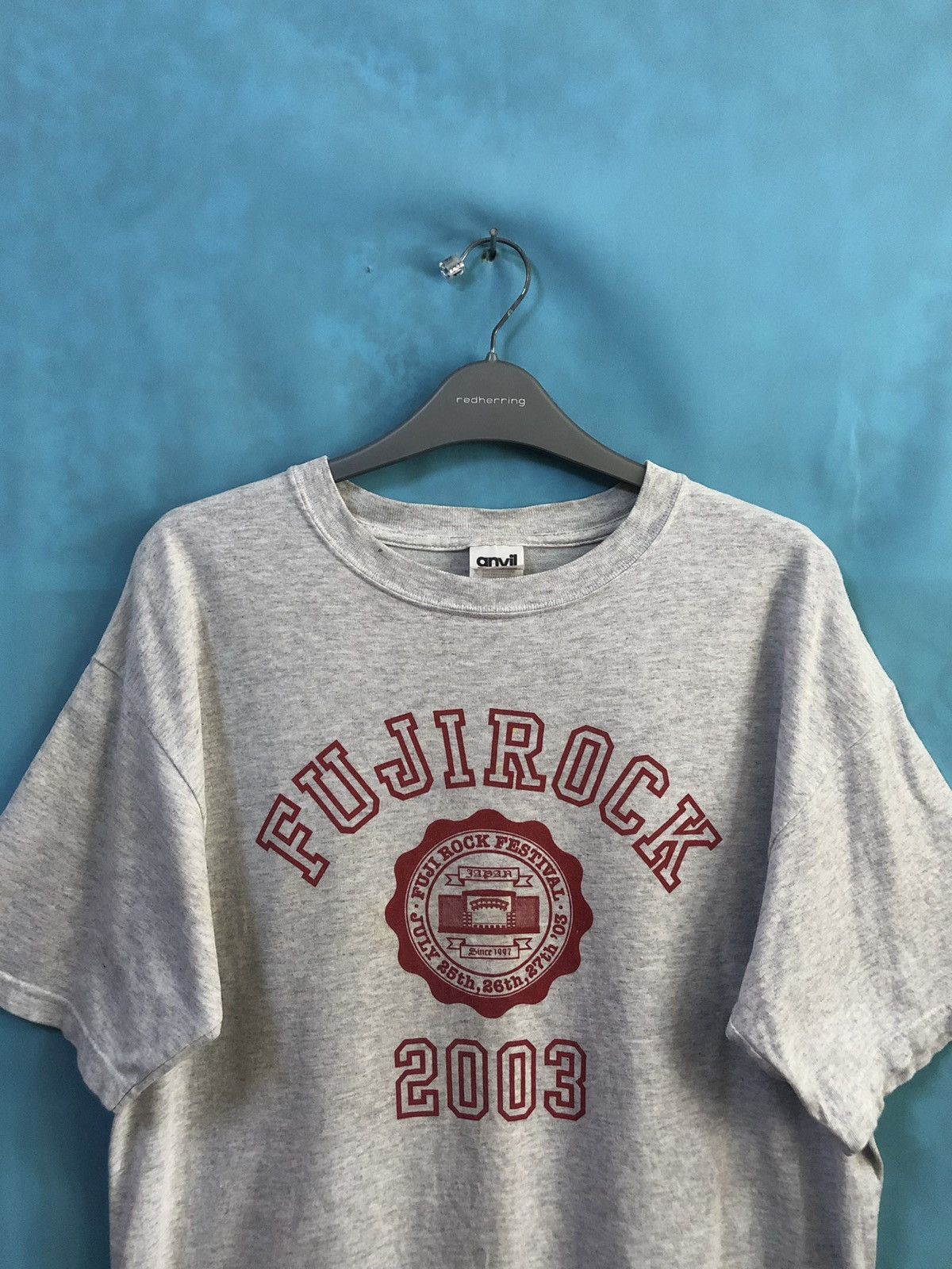Band Tees 2003 Fuji Rock Bjork Mogwai Primal Scream Coldplay #A1 Size US M / EU 48-50 / 2 - 3 Thumbnail