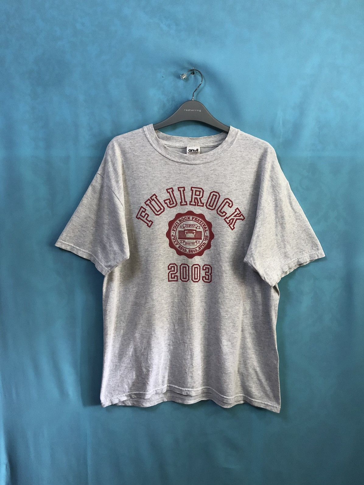 Band Tees 2003 Fuji Rock Bjork Mogwai Primal Scream Coldplay #A1 Size US M / EU 48-50 / 2 - 2 Thumbnail