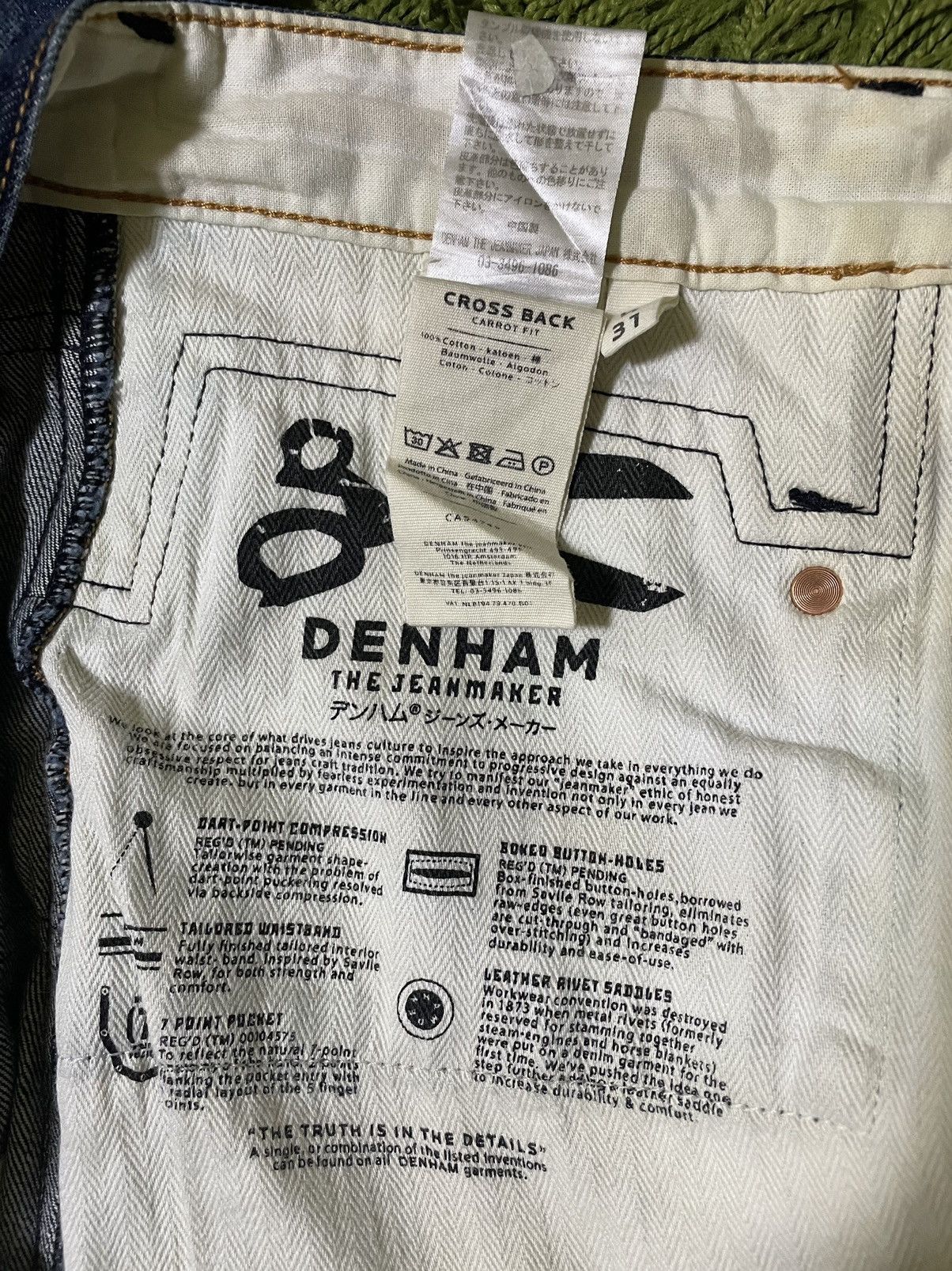 DENHAM Rare Denham Jeans Punk Style Size US 34 / EU 50 - 6 Thumbnail