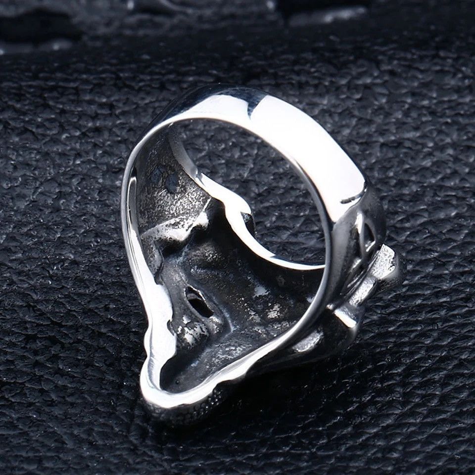 Jewelry Vintage Cool Wolf Head Ring Size ONE SIZE - 3 Thumbnail