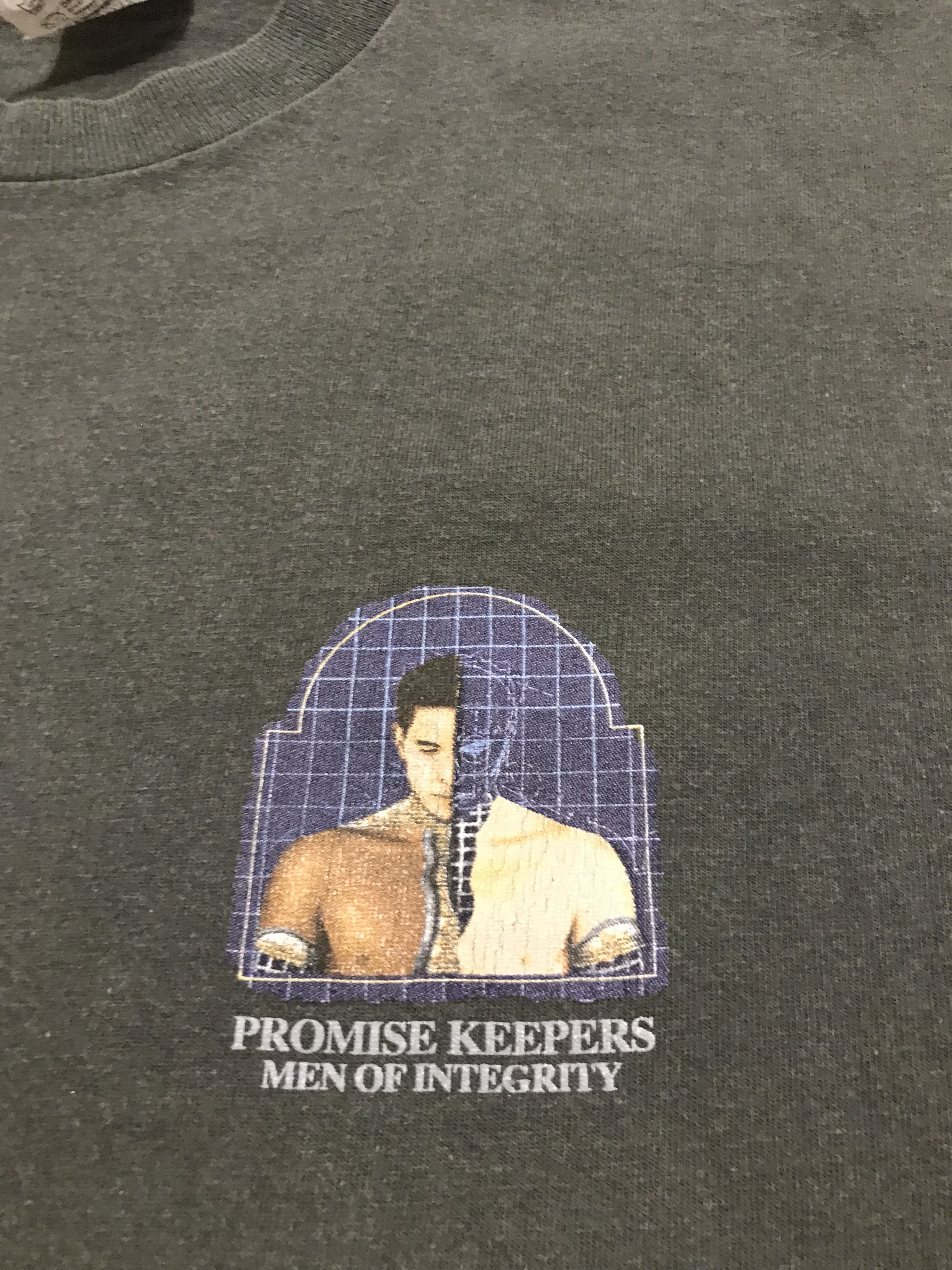 Les Artists × Vintage Vintage GODLY MAN 1997 Promise Keeper Rare Tee Size US XXL / EU 58 / 5 - 3 Thumbnail