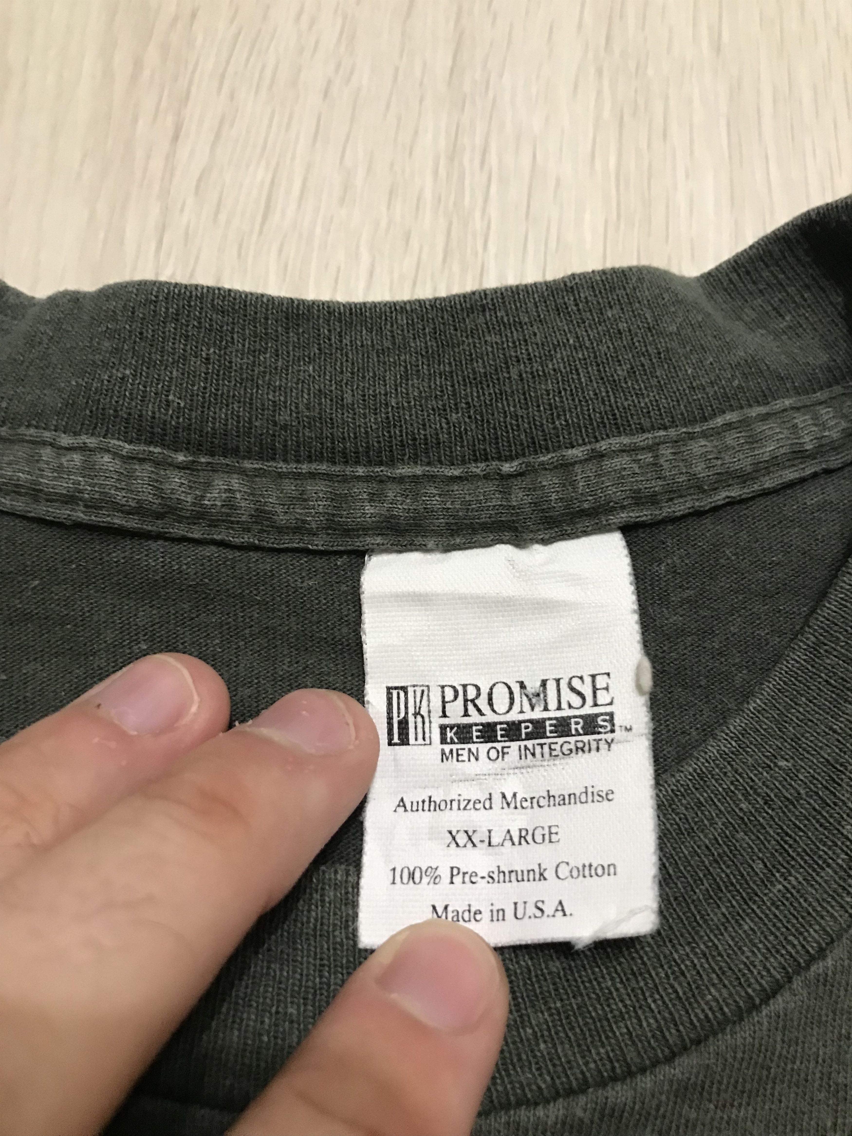 Les Artists × Vintage Vintage GODLY MAN 1997 Promise Keeper Rare Tee Size US XXL / EU 58 / 5 - 5 Thumbnail