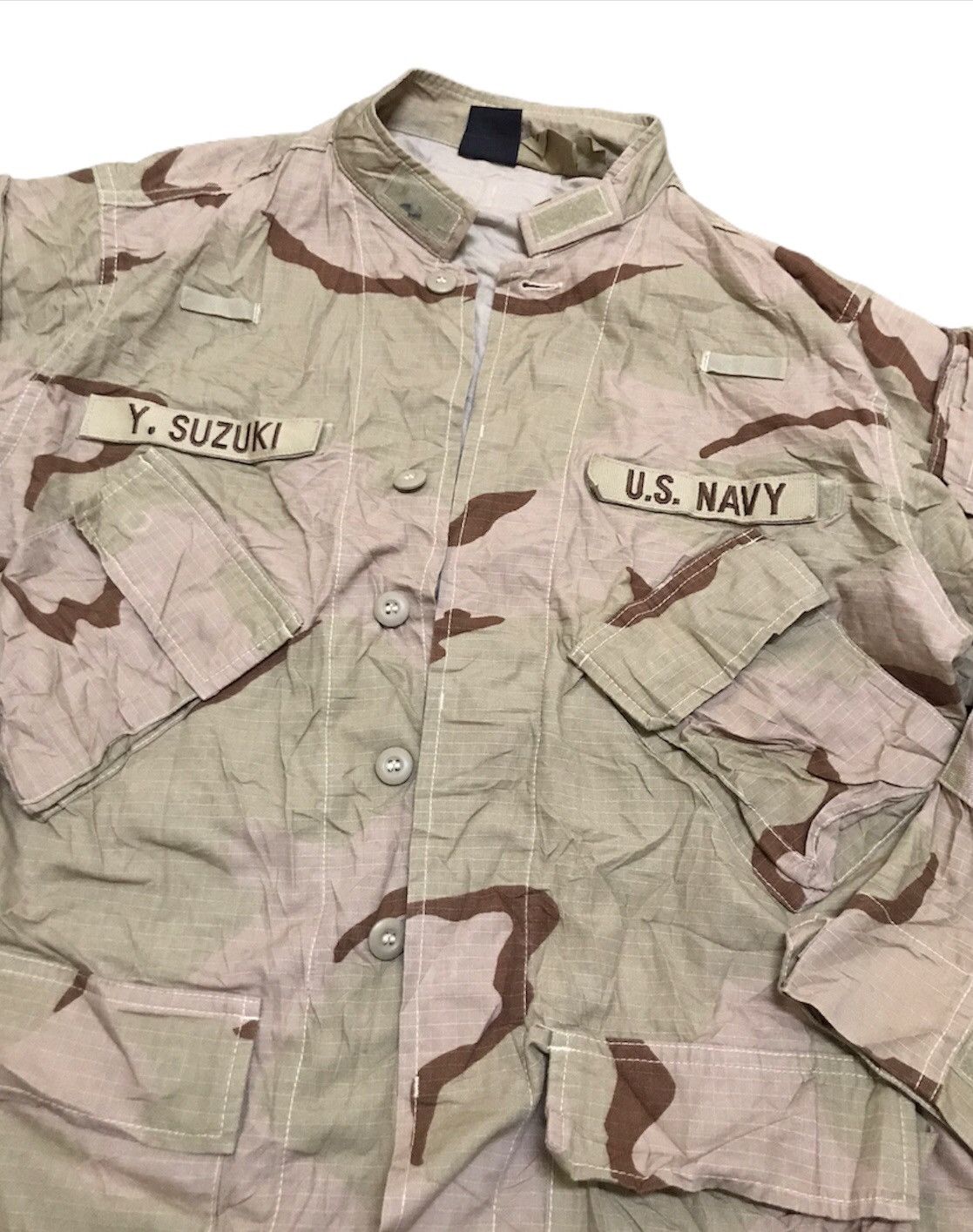 Vintage Army Us navy jacket Size US L / EU 52-54 / 3 - 3 Thumbnail