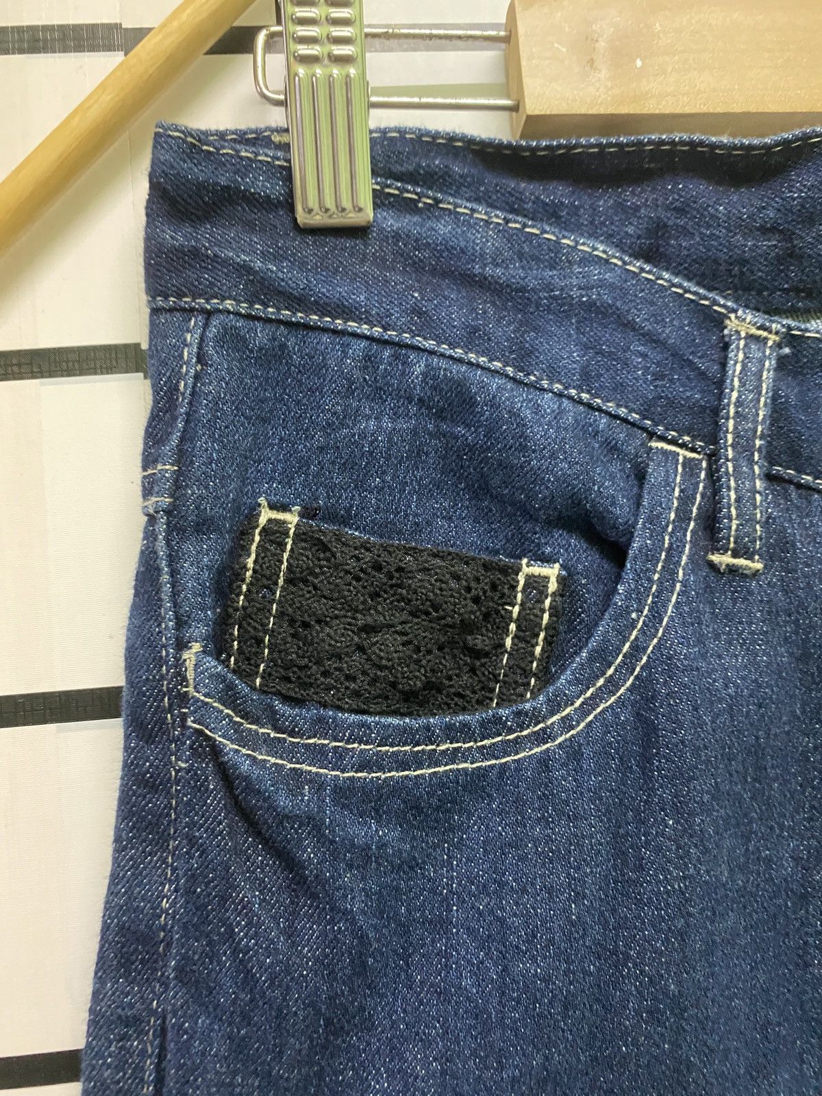 Designer × Japanese Brand Japanese GOODDAY YOUNG Patches Nice Design Denin Pants Size US 28 / EU 44 - 3 Thumbnail