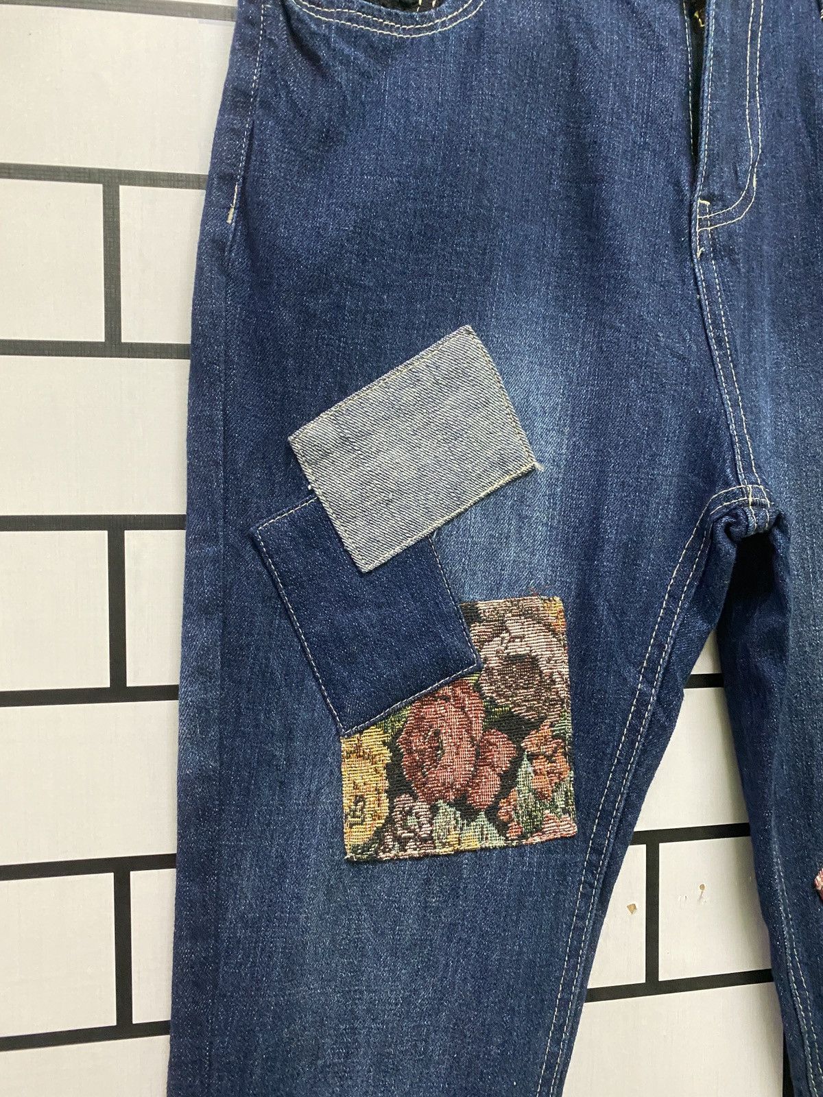 Designer × Japanese Brand Japanese GOODDAY YOUNG Patches Nice Design Denin Pants Size US 28 / EU 44 - 5 Thumbnail
