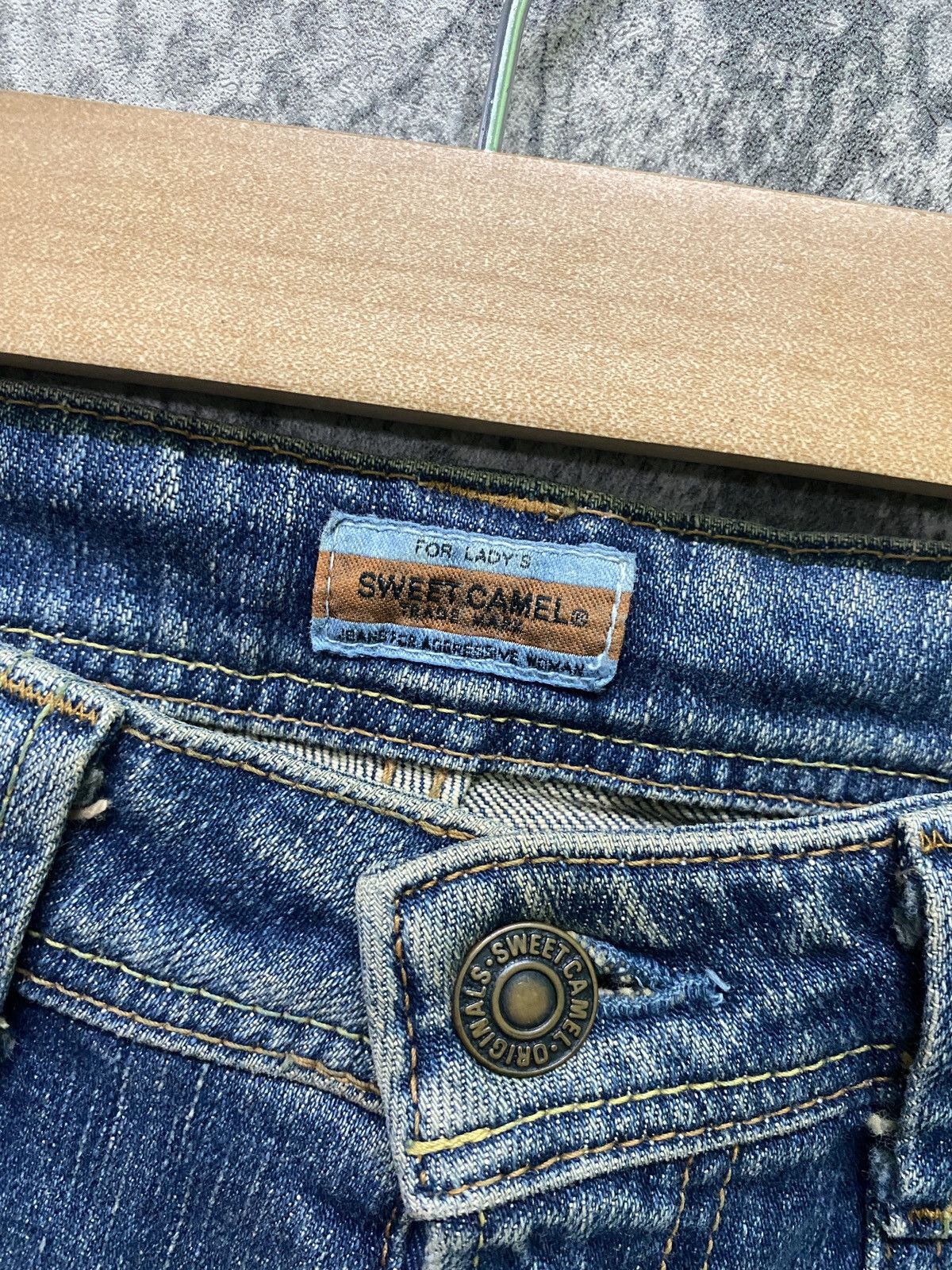 Designer × Japanese Brand SWEET CAMEL Bush Pant Denim Flare For Aggressive Girl Size US 28 / EU 44 - 9 Thumbnail