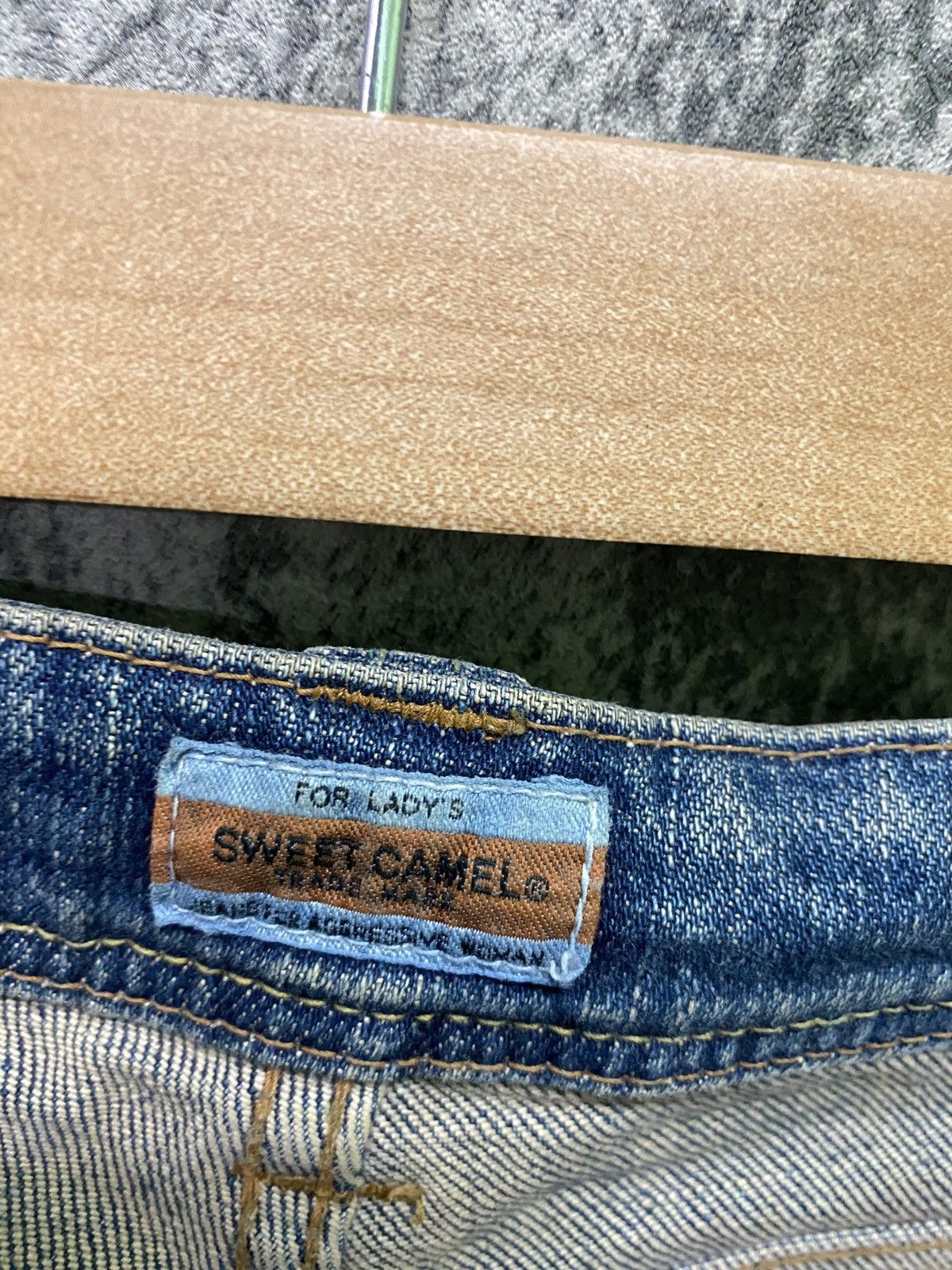 Designer × Japanese Brand SWEET CAMEL Bush Pant Denim Flare For Aggressive Girl Size US 28 / EU 44 - 17 Thumbnail