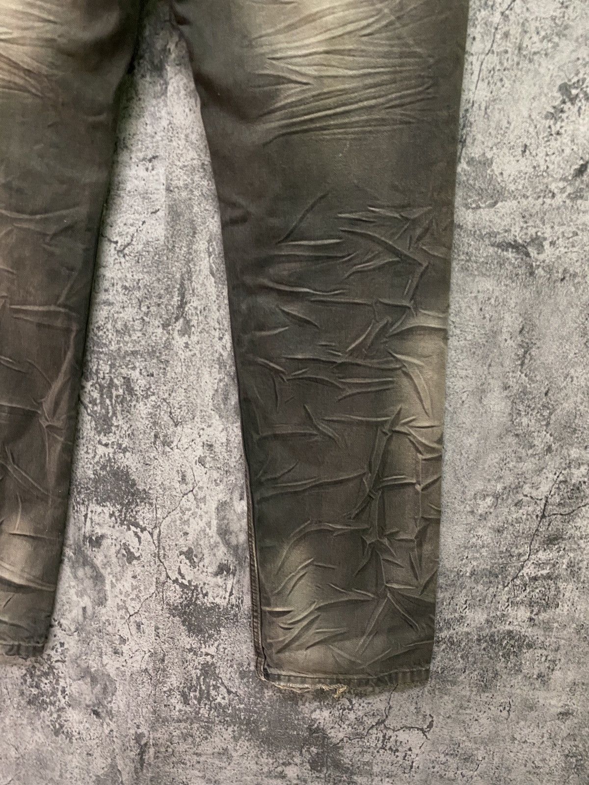 Seditionaries THLETIC DEPT COLLEGE Dark Brown Rare Acid Wash Design Pants Size US 29 - 14 Thumbnail