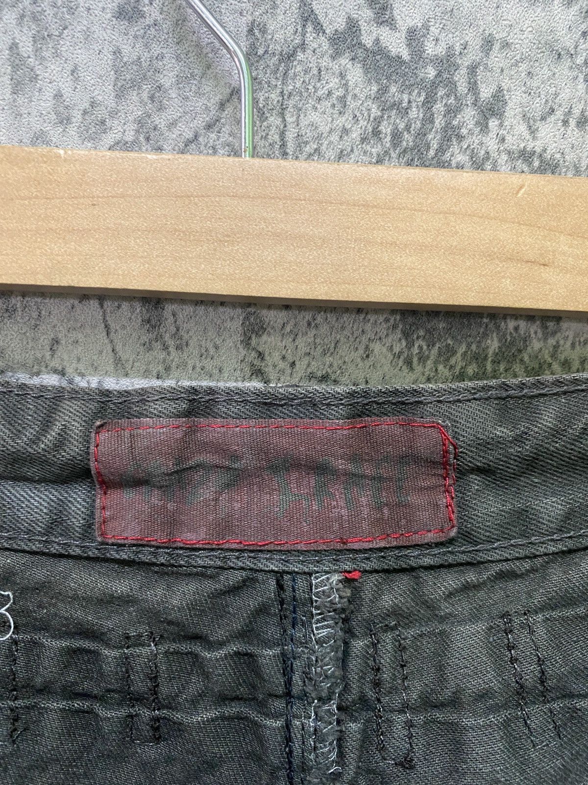 Seditionaries THLETIC DEPT COLLEGE Dark Brown Rare Acid Wash Design Pants Size US 29 - 19 Thumbnail