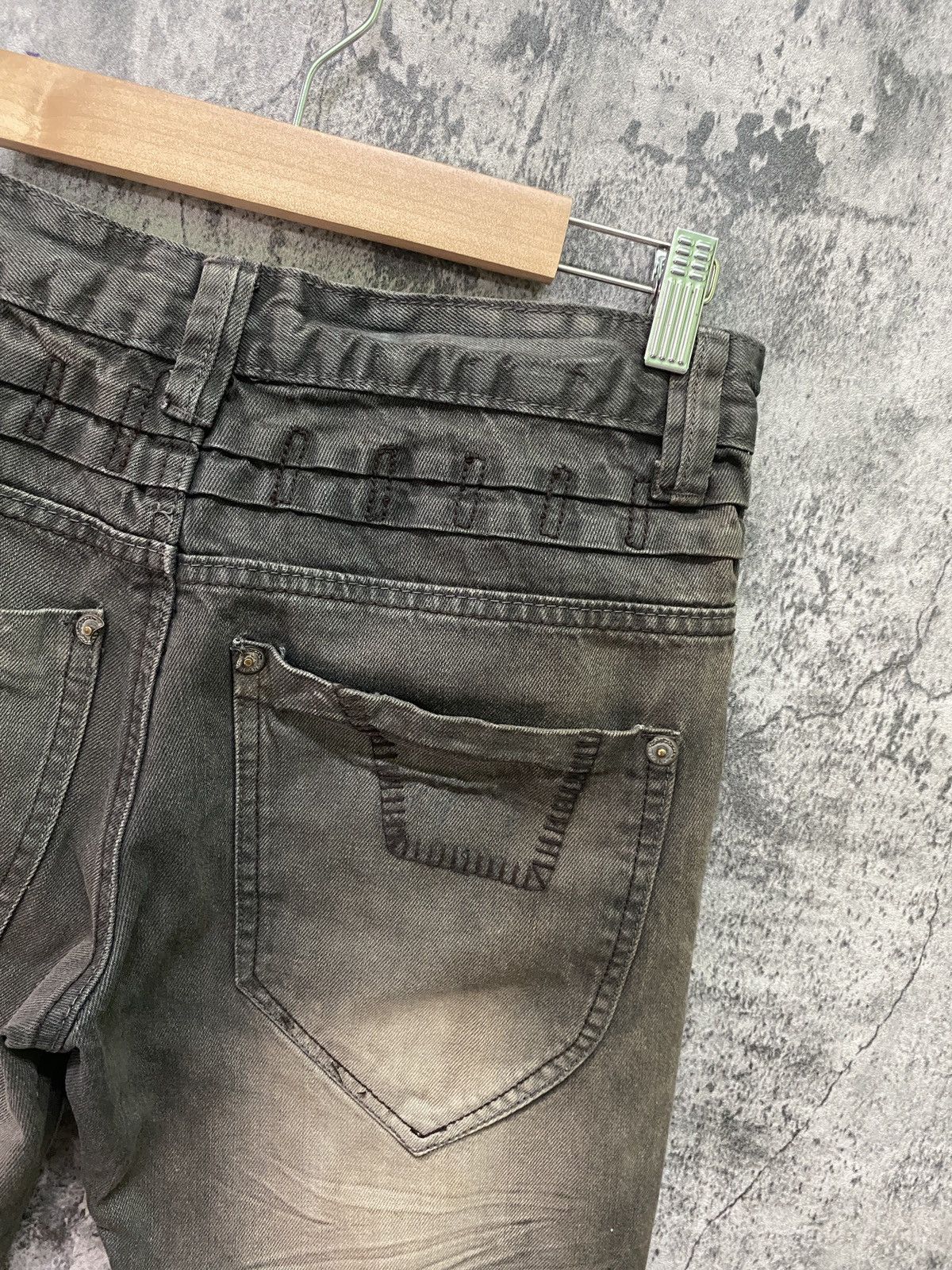 Seditionaries THLETIC DEPT COLLEGE Dark Brown Rare Acid Wash Design Pants Size US 29 - 18 Thumbnail