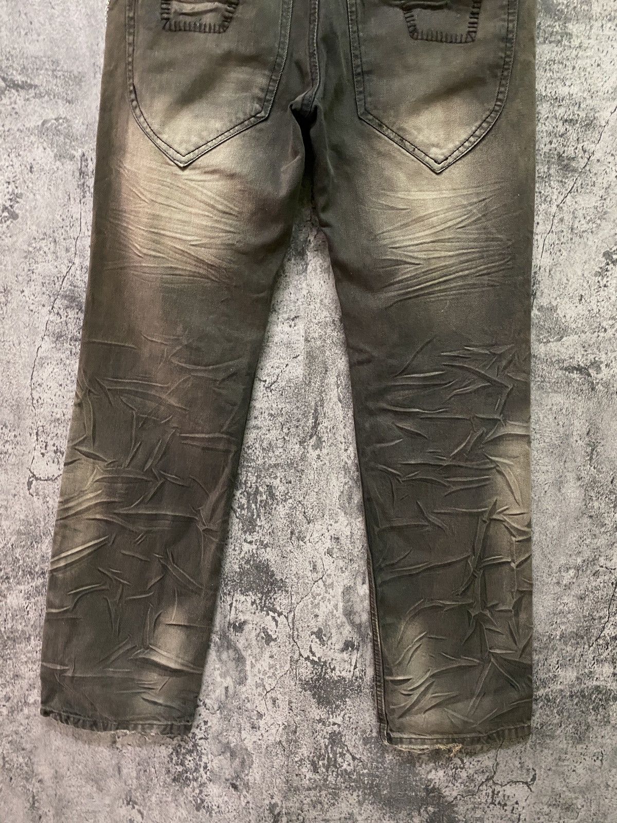 Seditionaries THLETIC DEPT COLLEGE Dark Brown Rare Acid Wash Design Pants Size US 29 - 16 Thumbnail