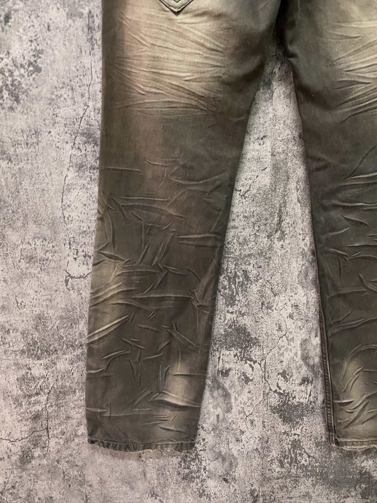 Seditionaries THLETIC DEPT COLLEGE Dark Brown Rare Acid Wash Design Pants Size US 29 - 15 Thumbnail
