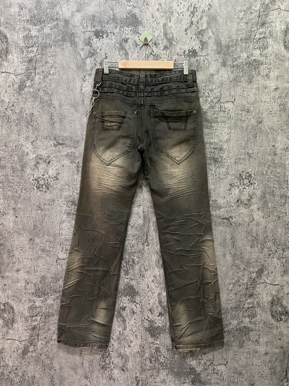 Seditionaries THLETIC DEPT COLLEGE Dark Brown Rare Acid Wash Design Pants Size US 29 - 2 Thumbnail