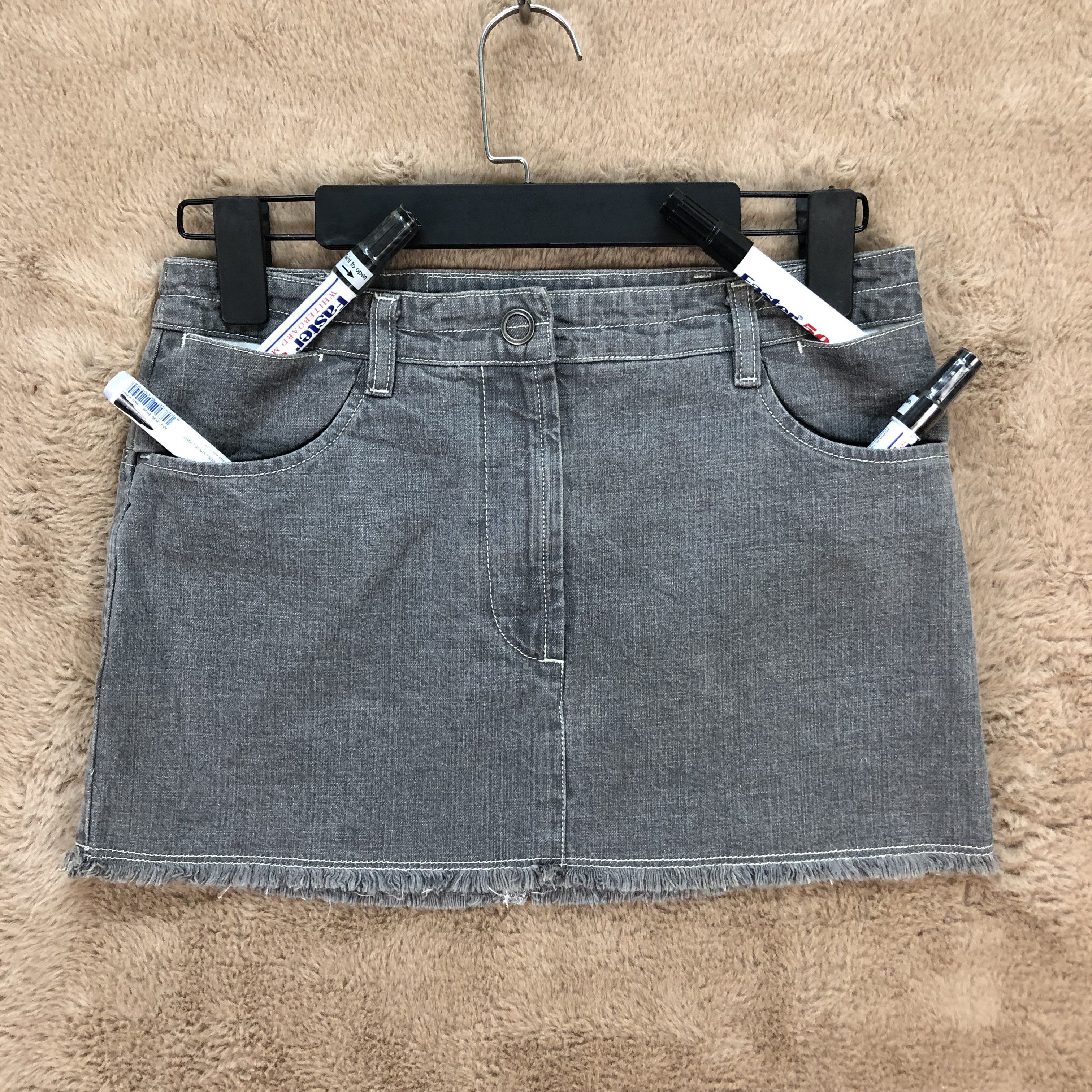 Maison Margiela MAISON MARGIELA 6 POCKETS DENIM MINI SKIRT #5670-201 Size 29" - 2 Thumbnail